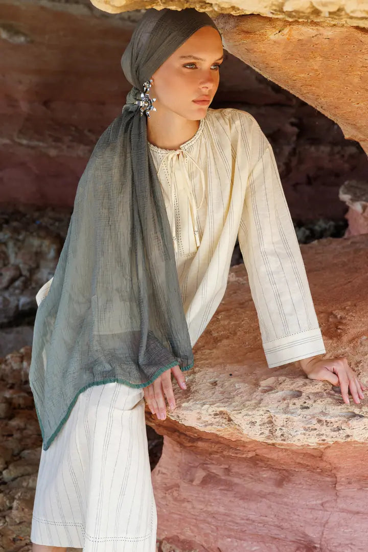 Gradient Muslin Shawl