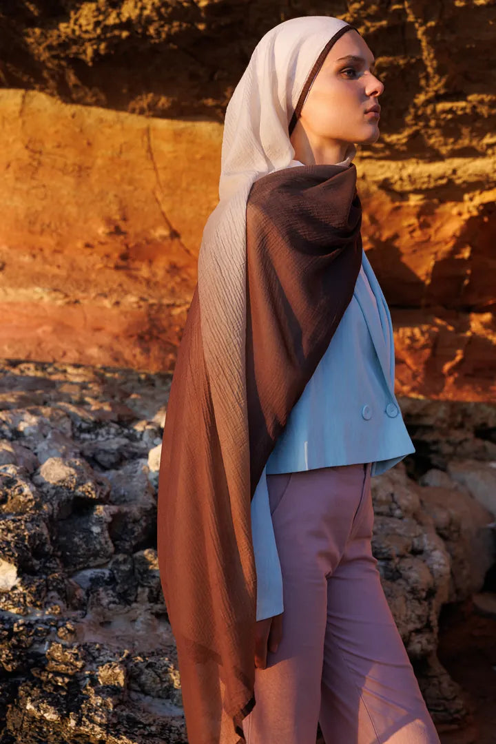 Gradient Muslin Shawl