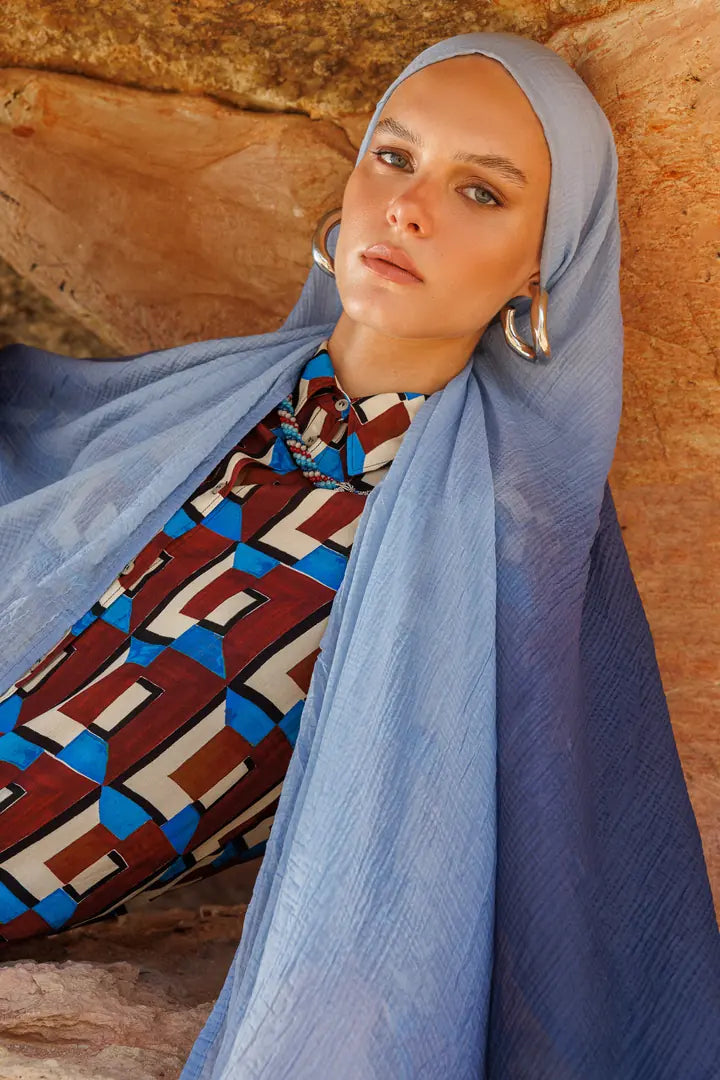 Gradient Muslin Shawl