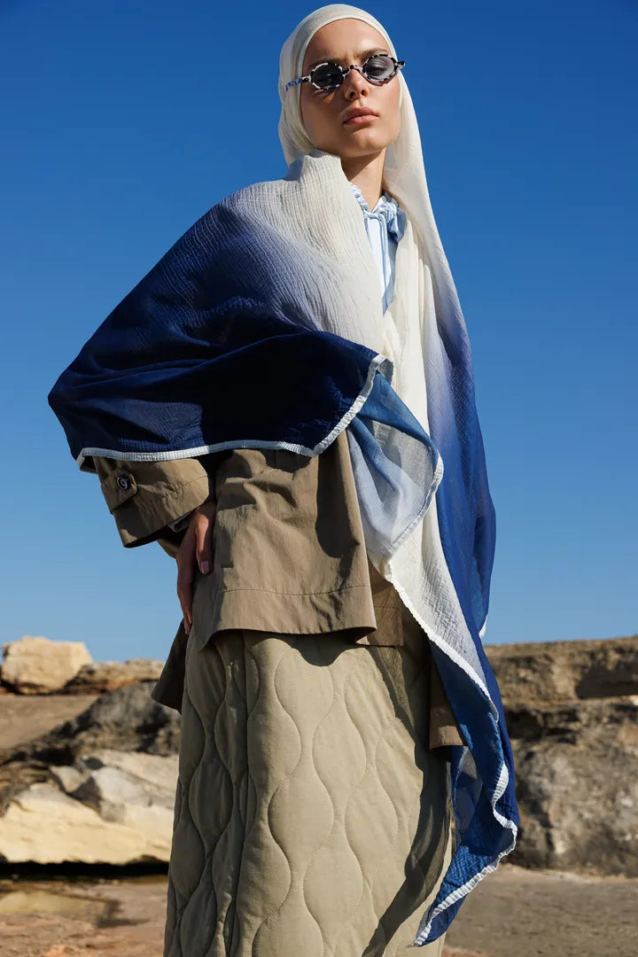 Gradient Muslin Shawl