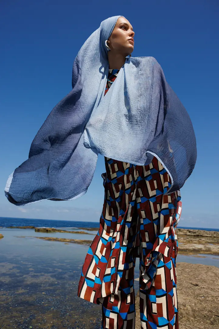 Gradient Muslin Shawl