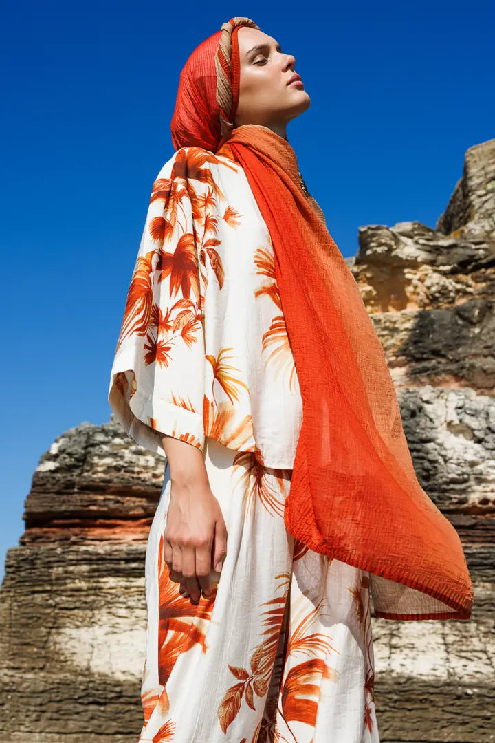 Gradient Muslin Shawl