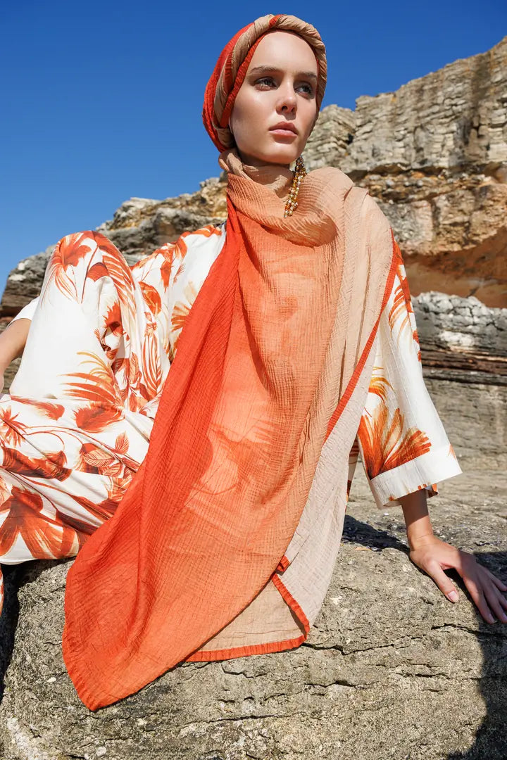Gradient Muslin Shawl