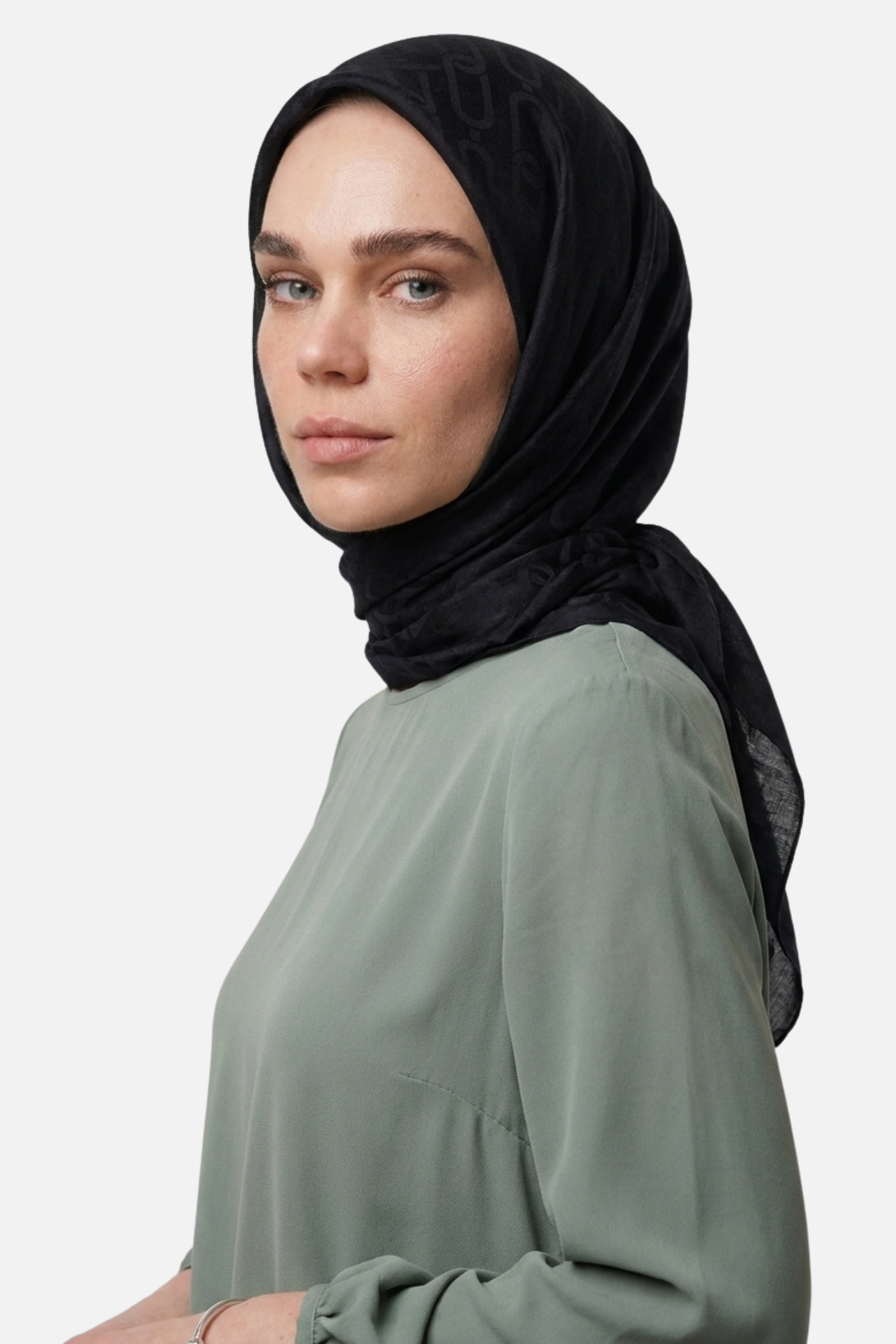 Chain Pattern Ayrobin Jacquard Scarf