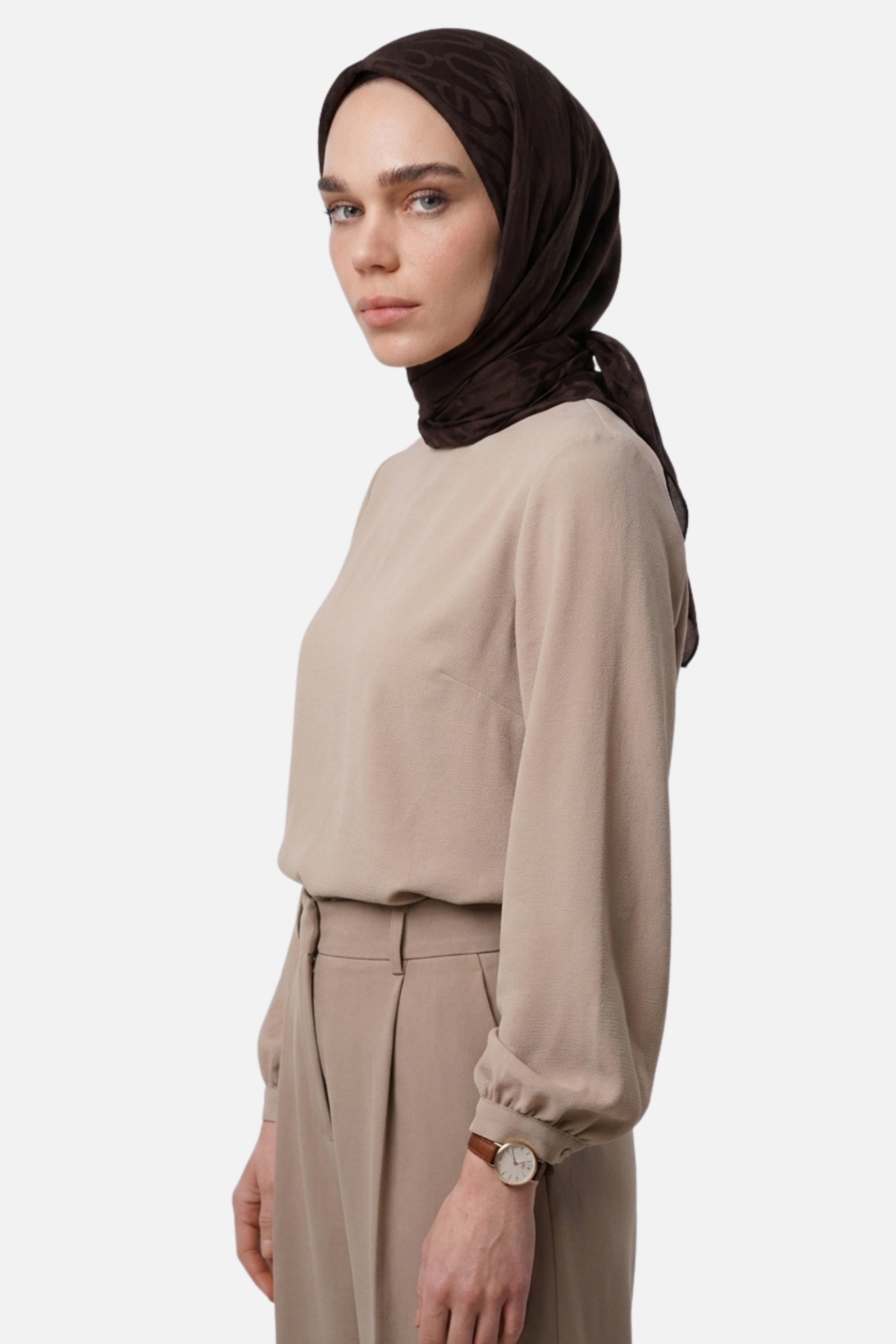 Chain Pattern Ayrobin Jacquard Scarf