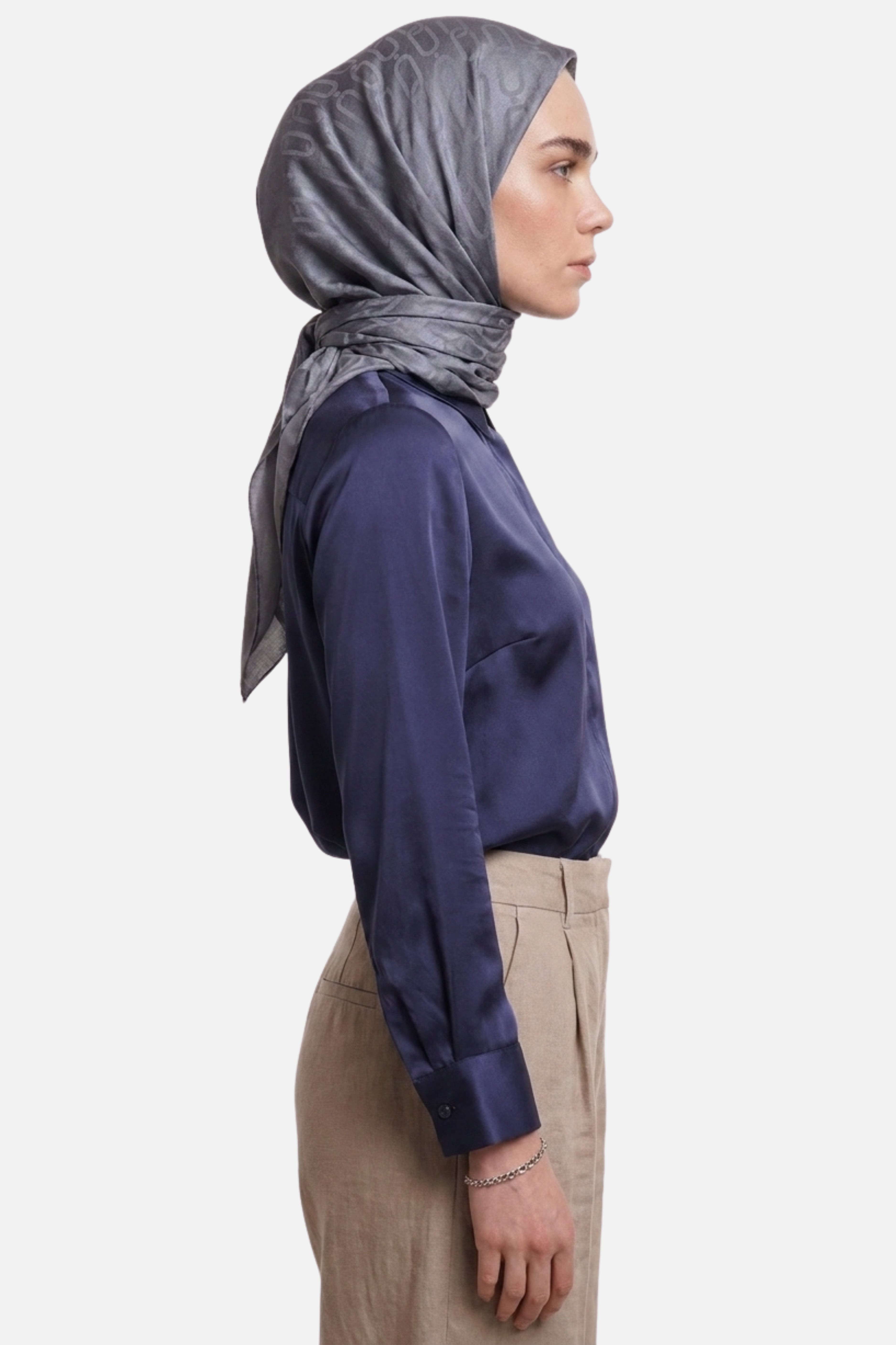 Chain Pattern Ayrobin Jacquard Scarf