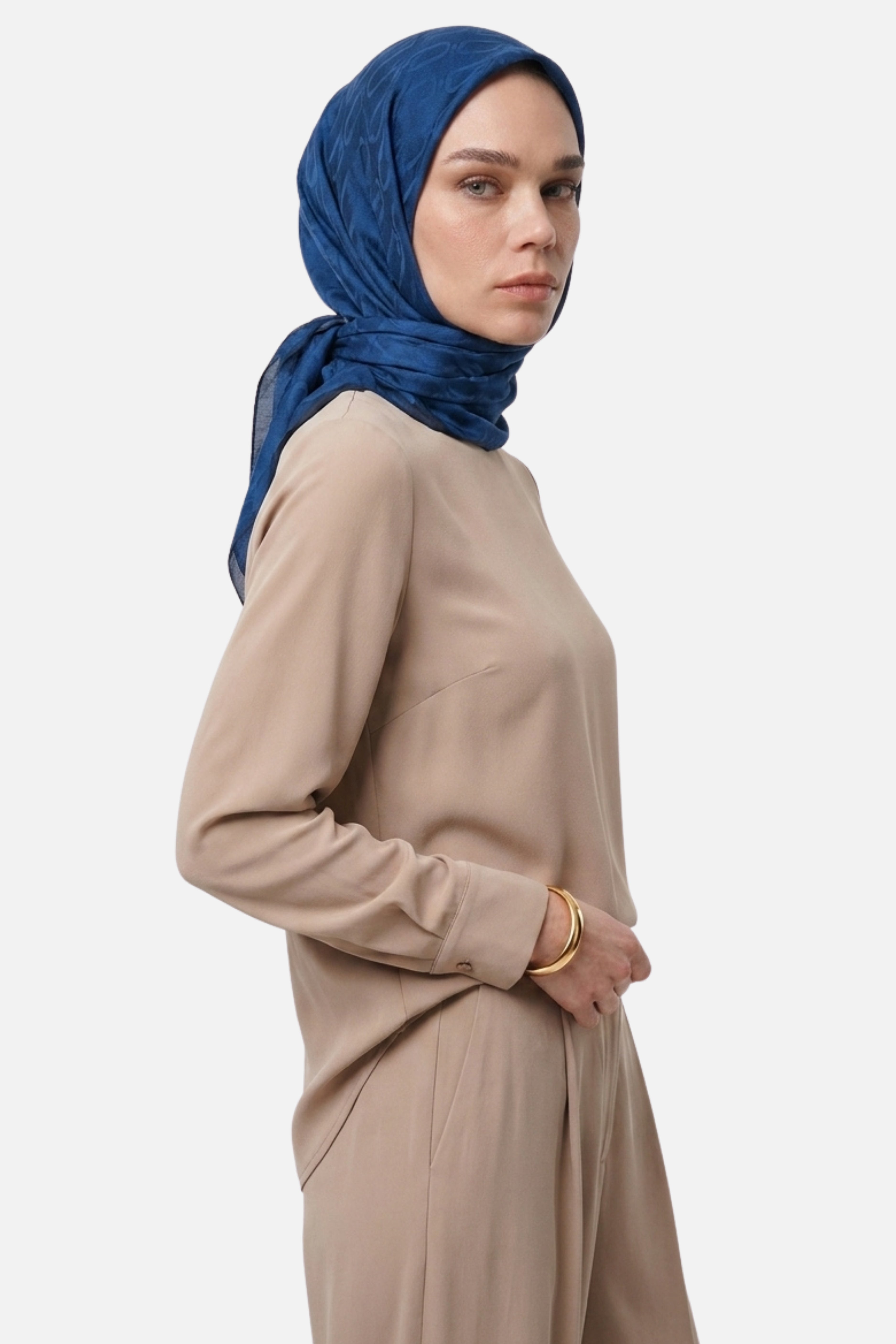 Chain Pattern Ayrobin Jacquard Scarf