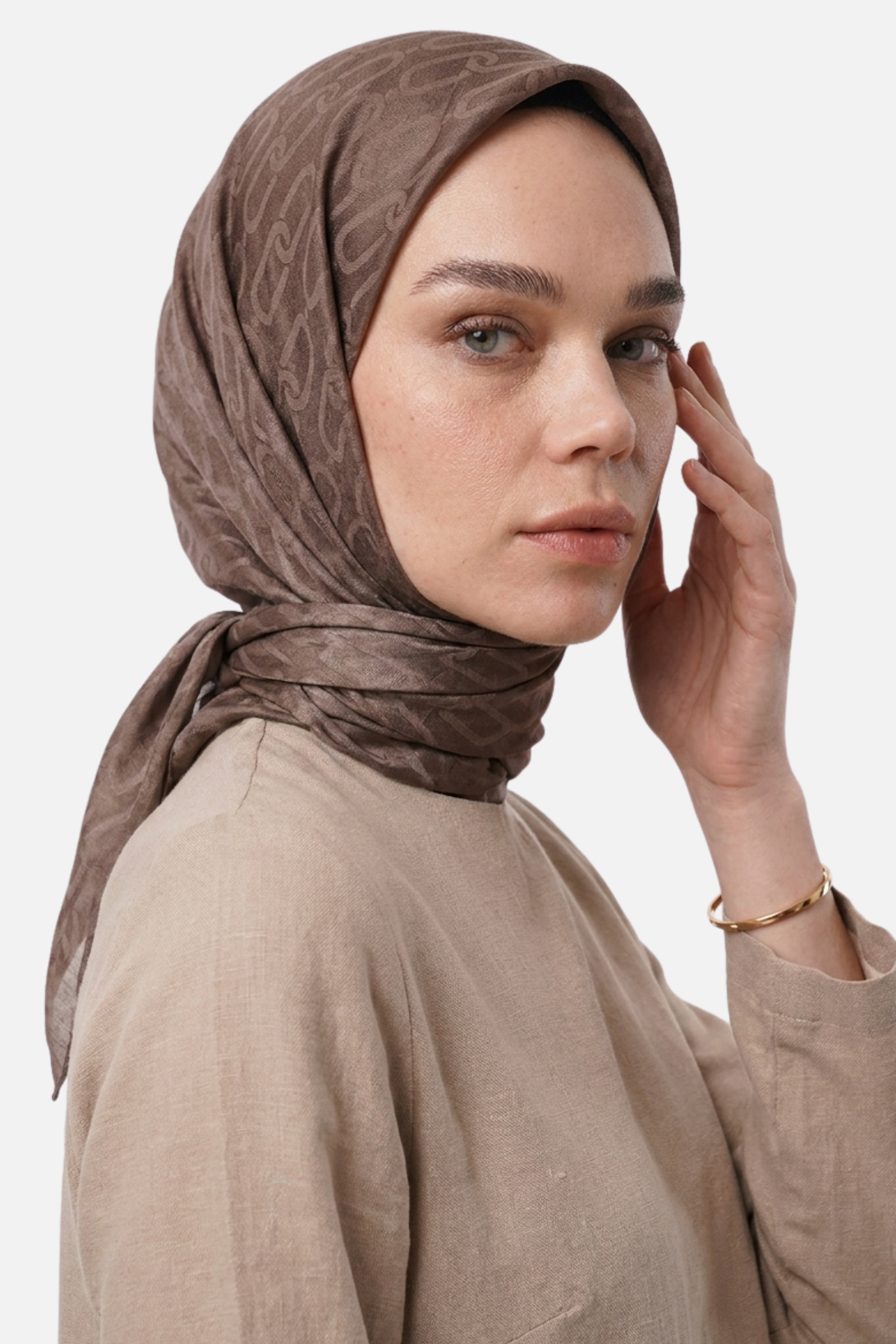 Chain Pattern Ayrobin Jacquard Scarf