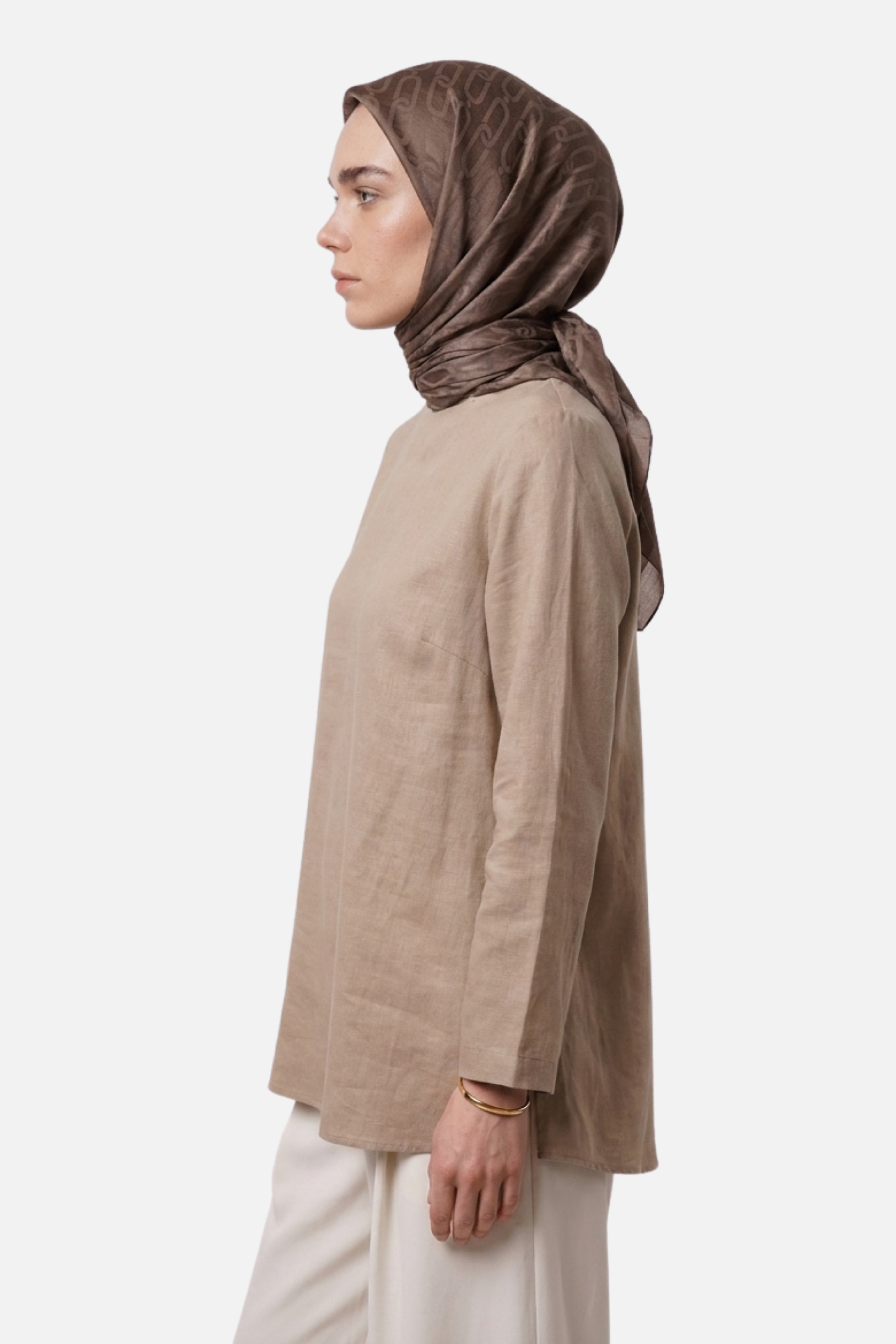 Chain Pattern Ayrobin Jacquard Scarf