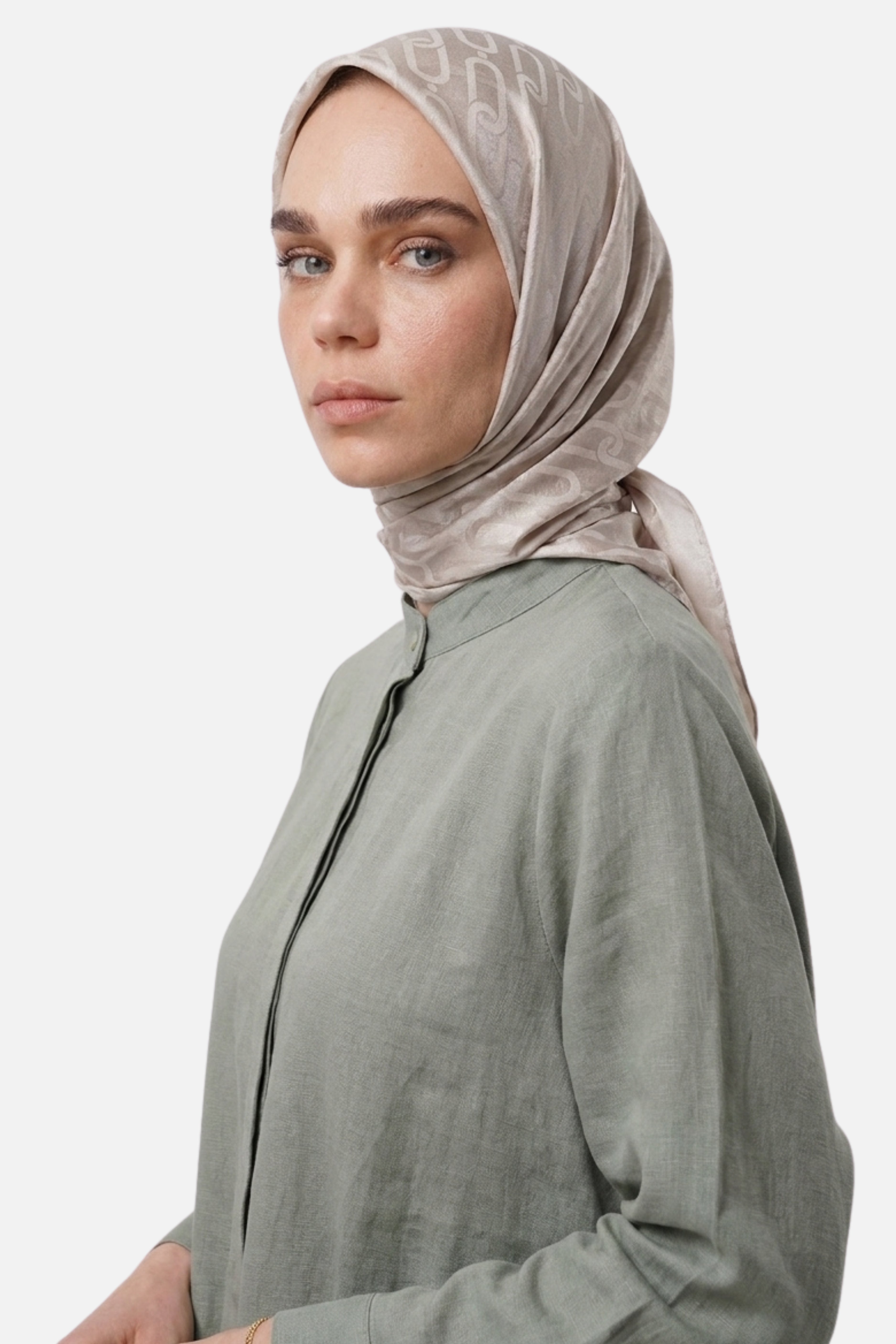 Chain Pattern Ayrobin Jacquard Scarf