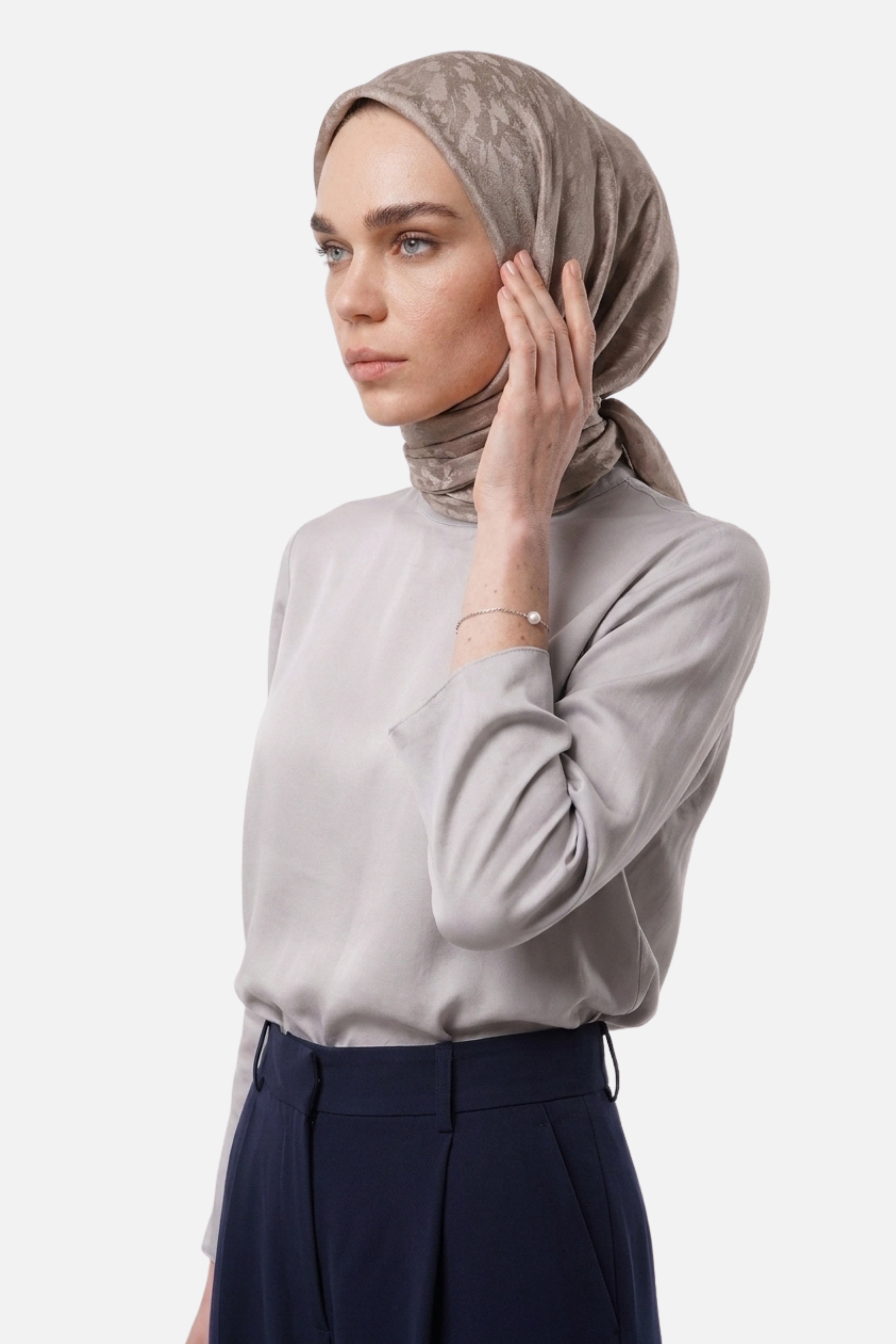 Pulse Pattern Airubin Jacquard Scarf