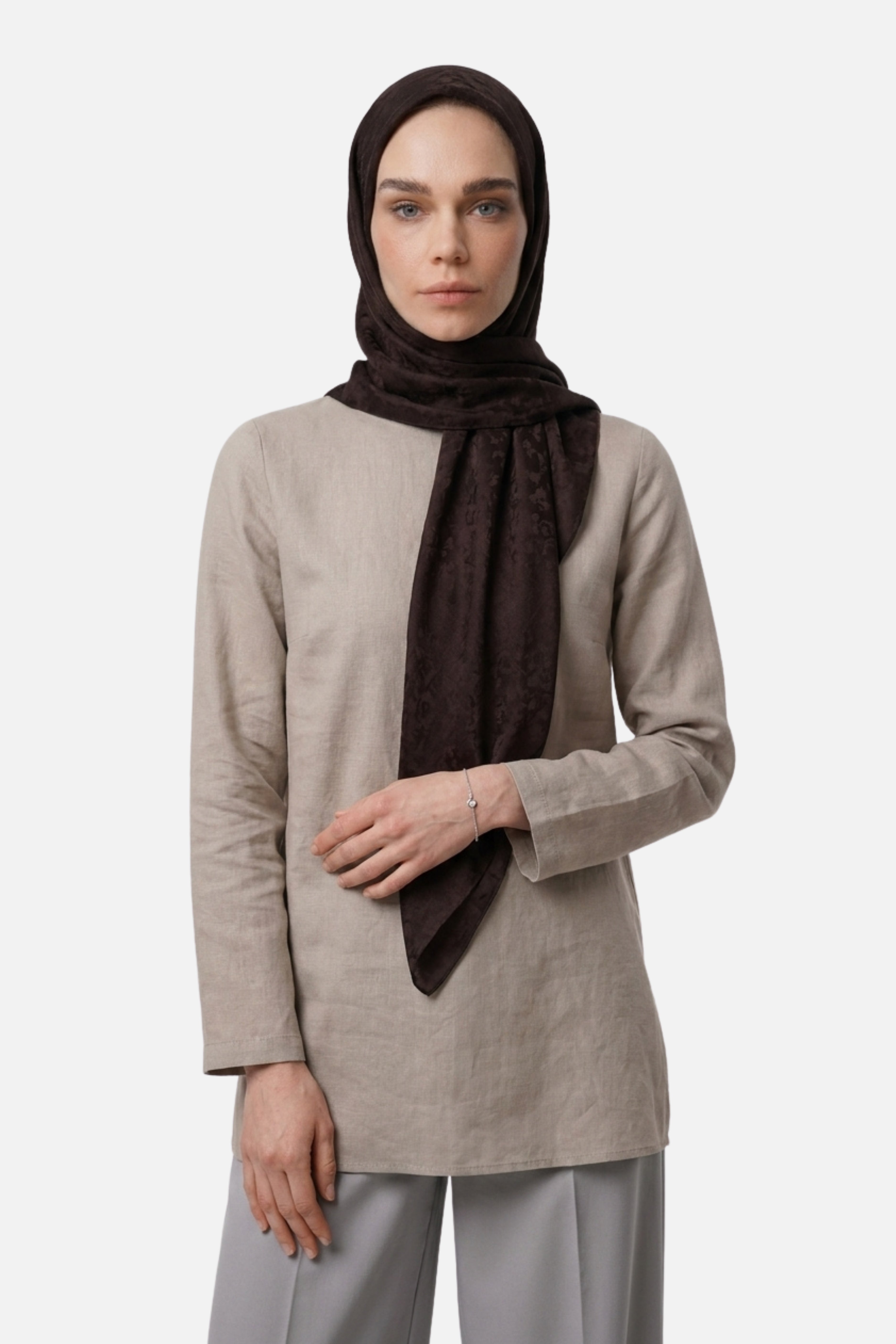 Pulse Pattern Airubin Jacquard Scarf
