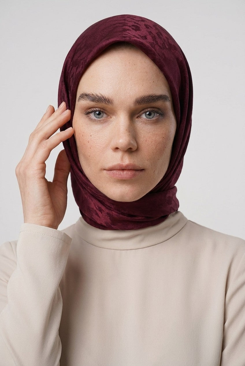 Pulse Pattern Airubin Jacquard Scarf