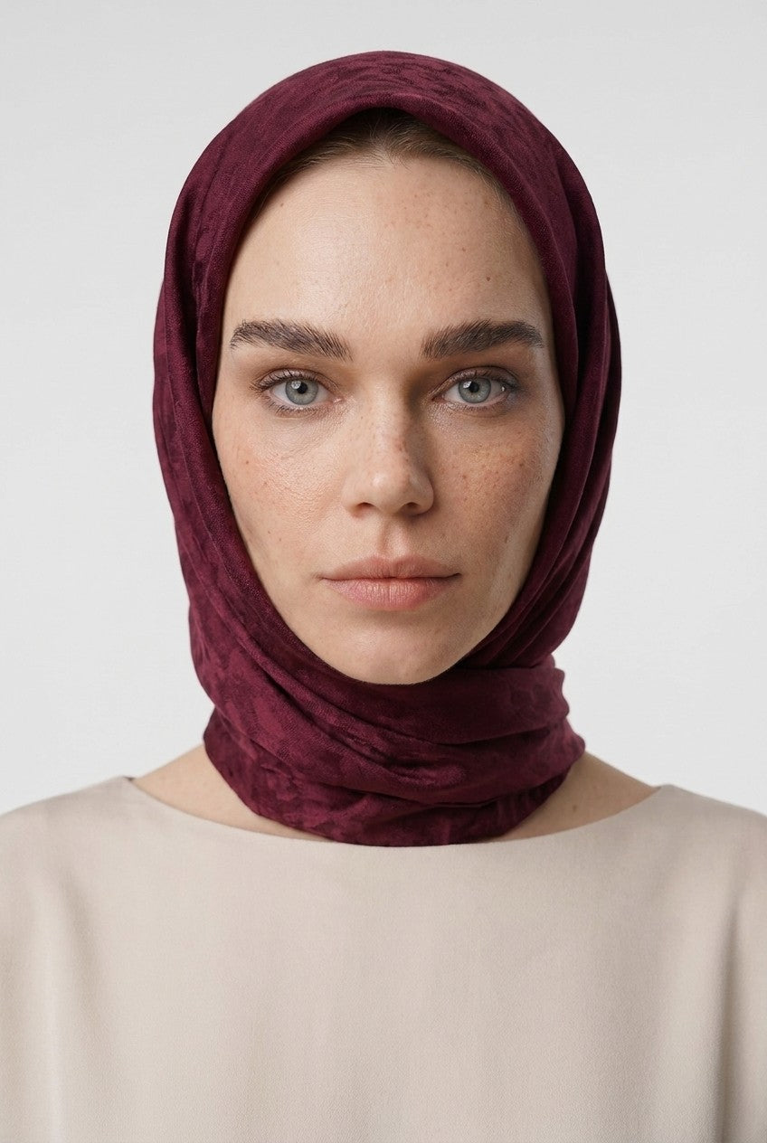 Pulse Pattern Airubin Jacquard Scarf