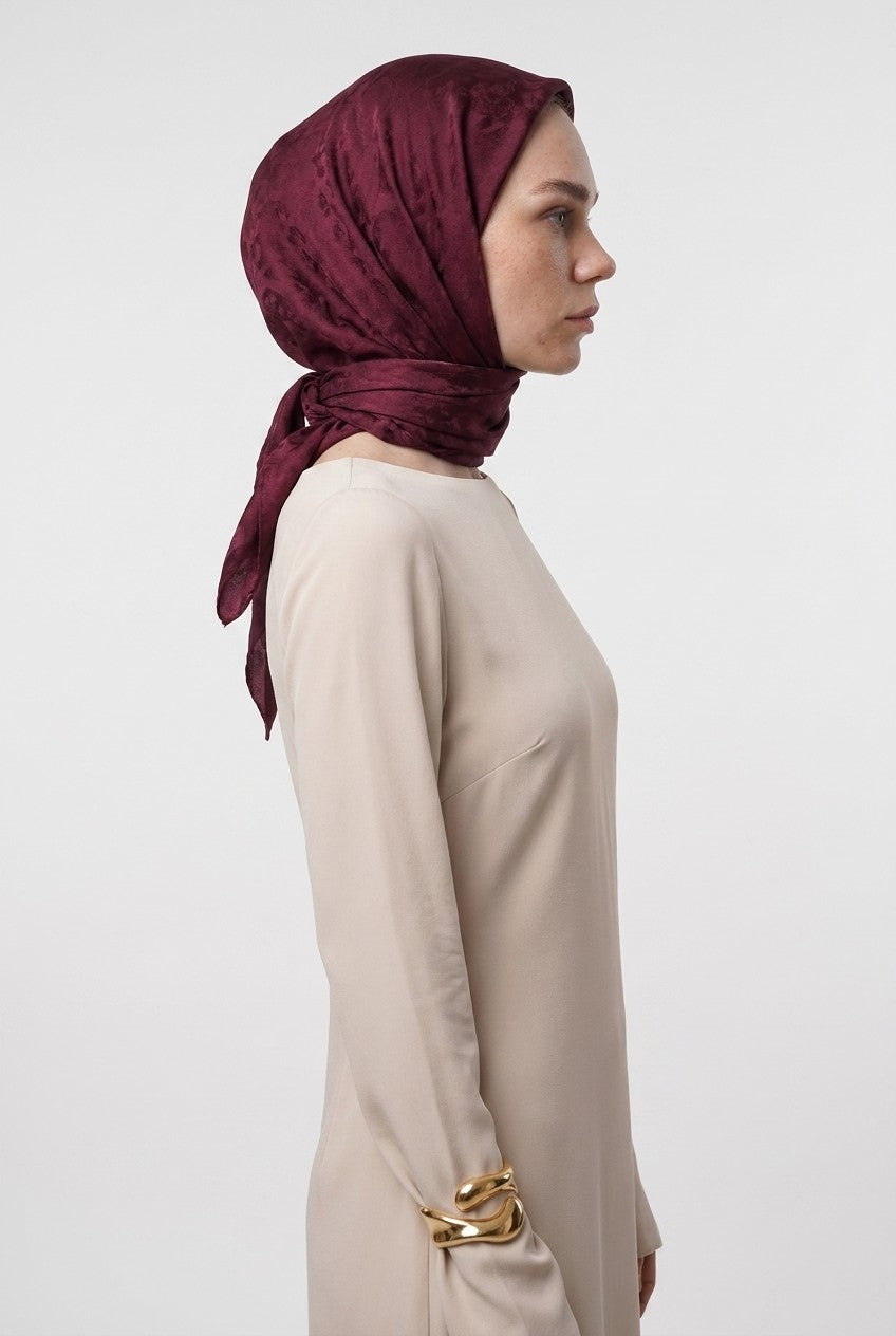 Pulse Pattern Airubin Jacquard Scarf