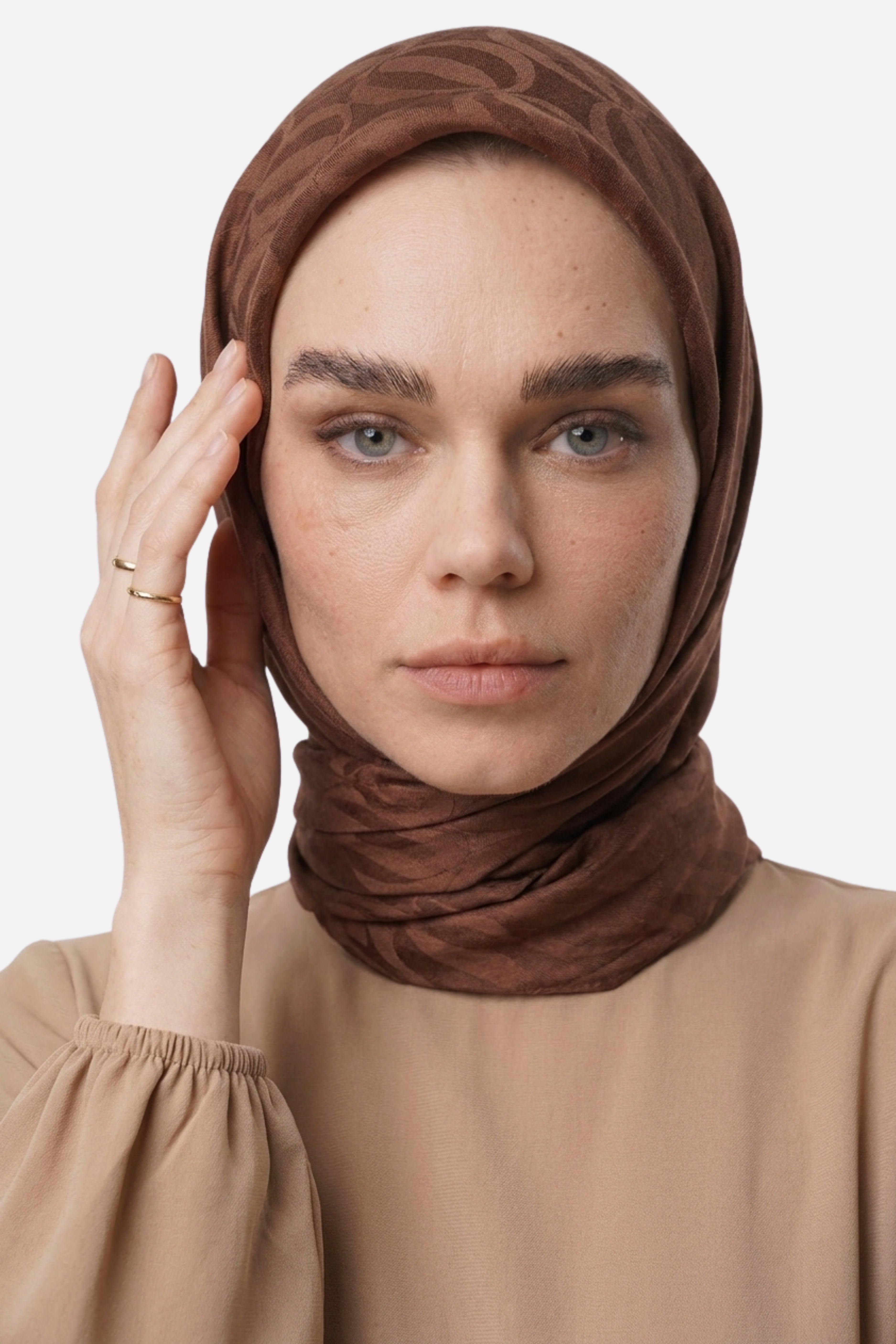 Dune Pattern Ayrobin Jacquard Scarf