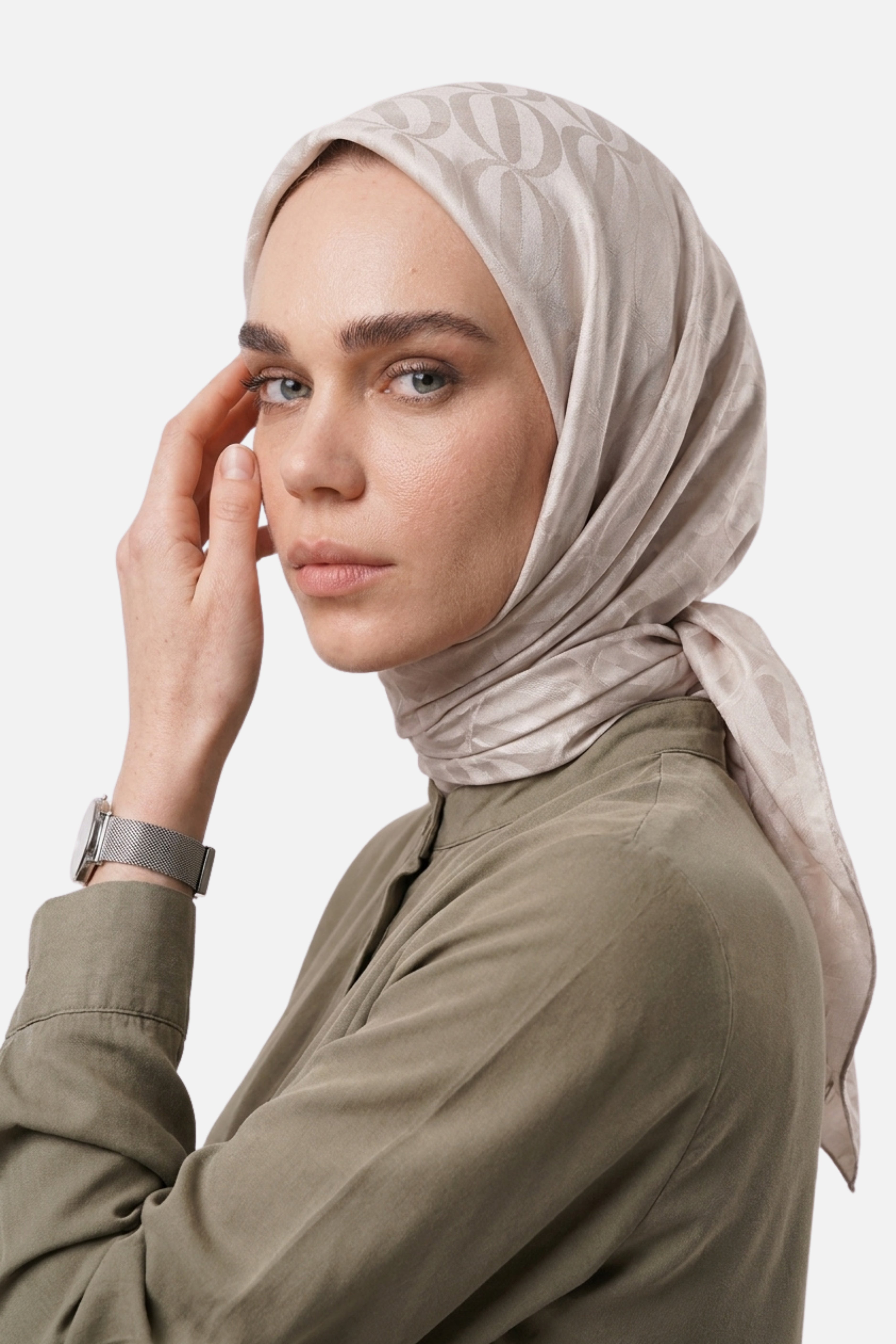 Dune Pattern Ayrobin Jacquard Scarf