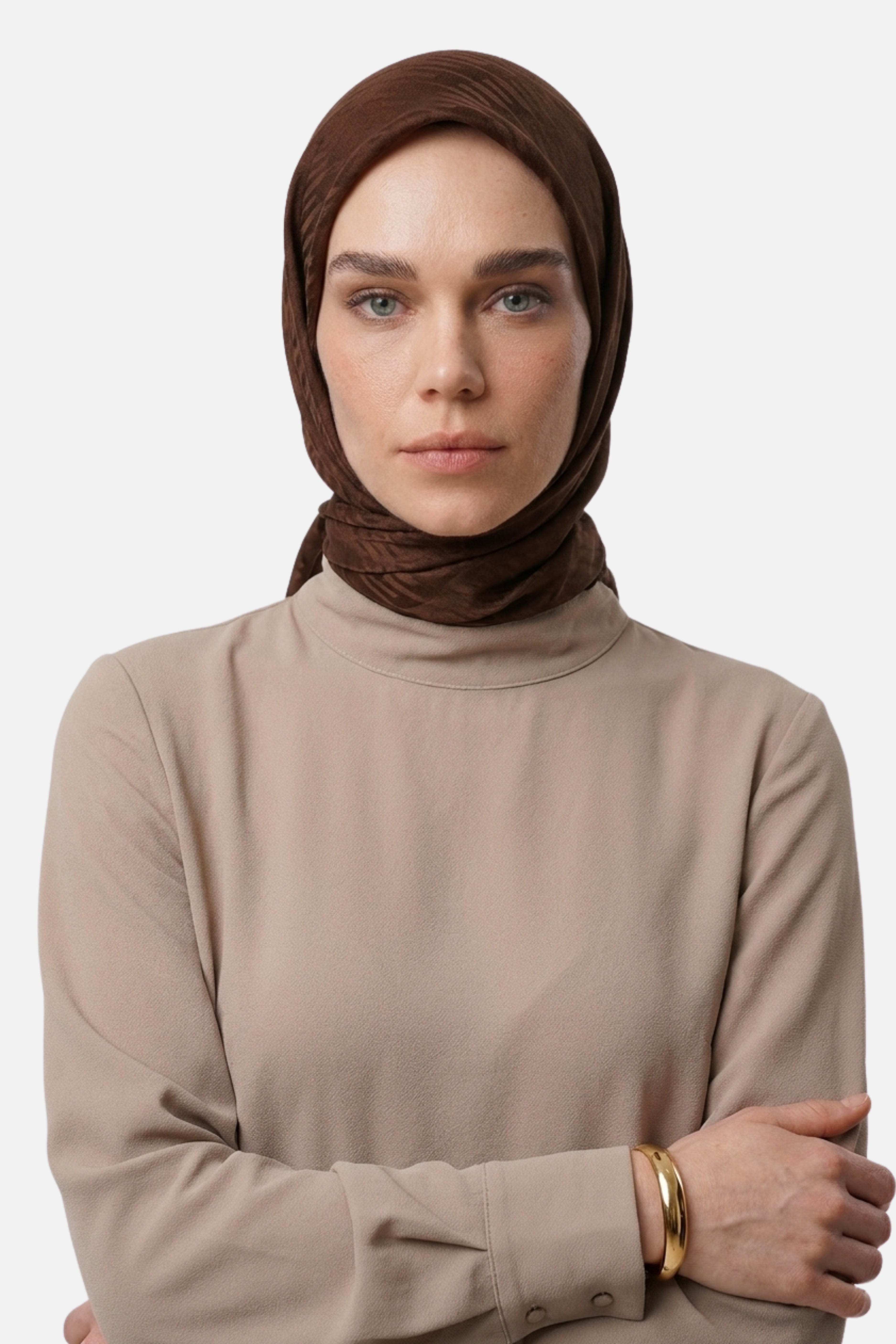 Grove Pattern Ayrobin Jacquard Scarf