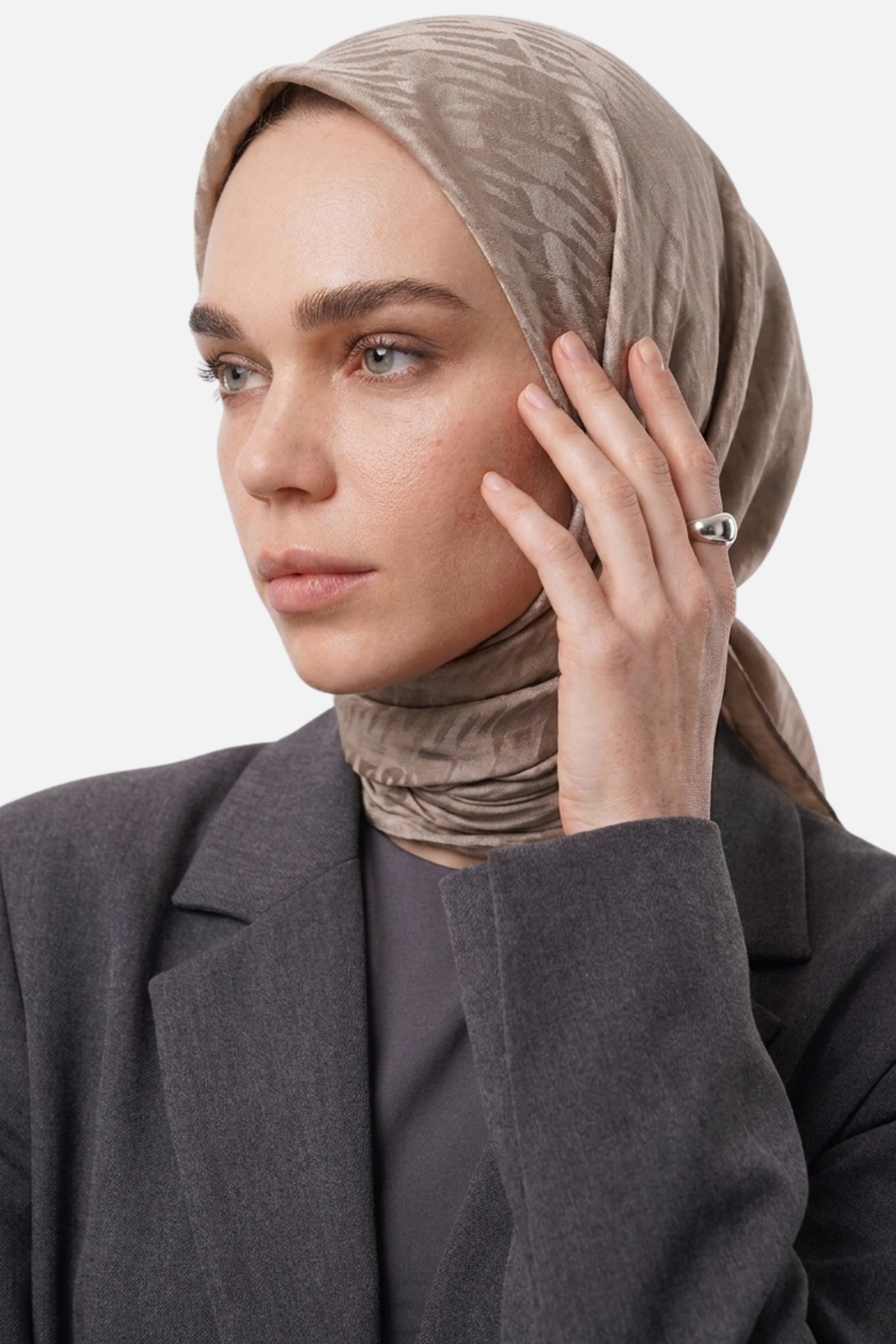 Grove Pattern Ayrobin Jacquard Scarf