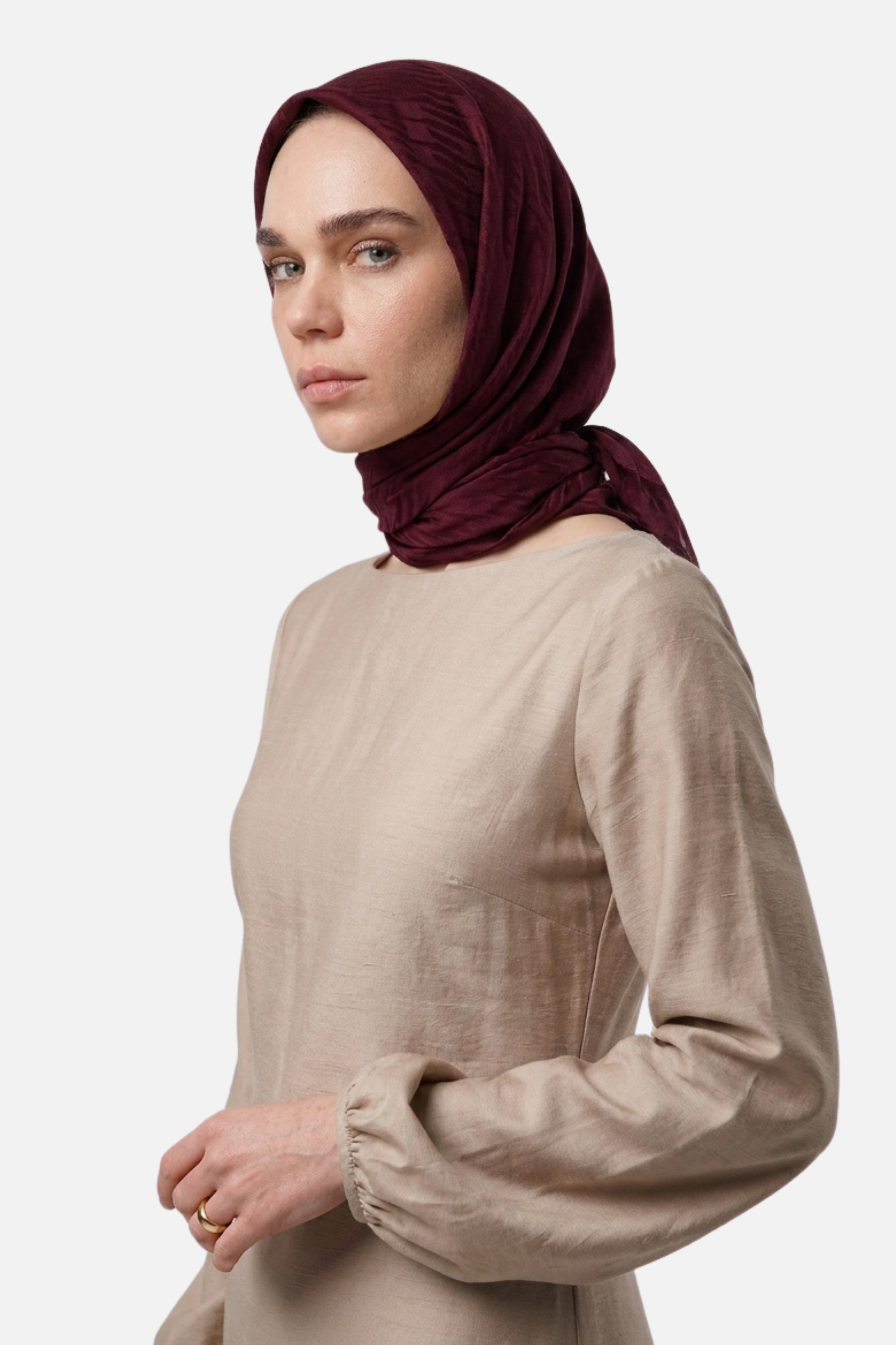 Grove Pattern Ayrobin Jacquard Scarf