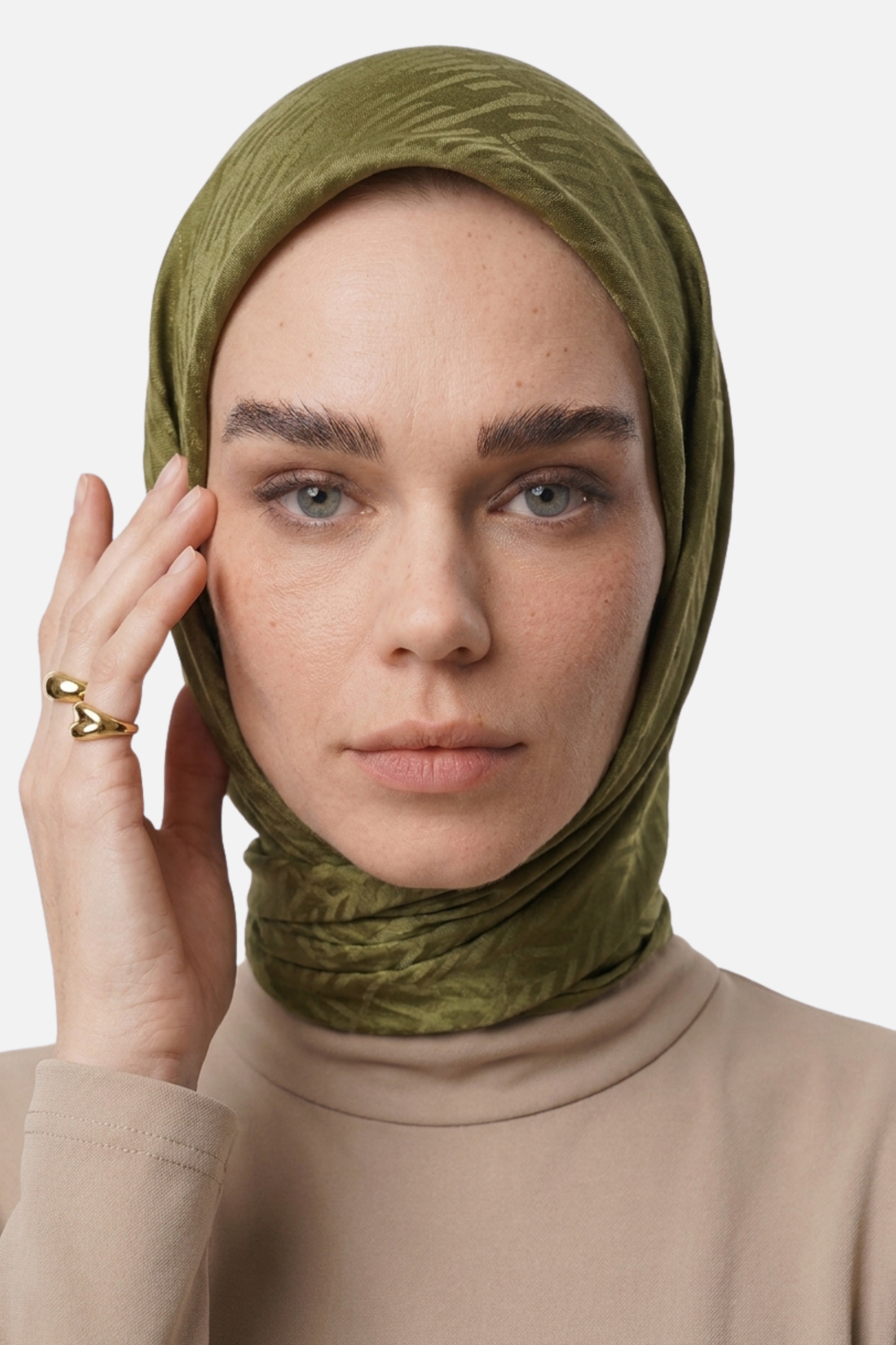 Grove Pattern Ayrobin Jacquard Scarf