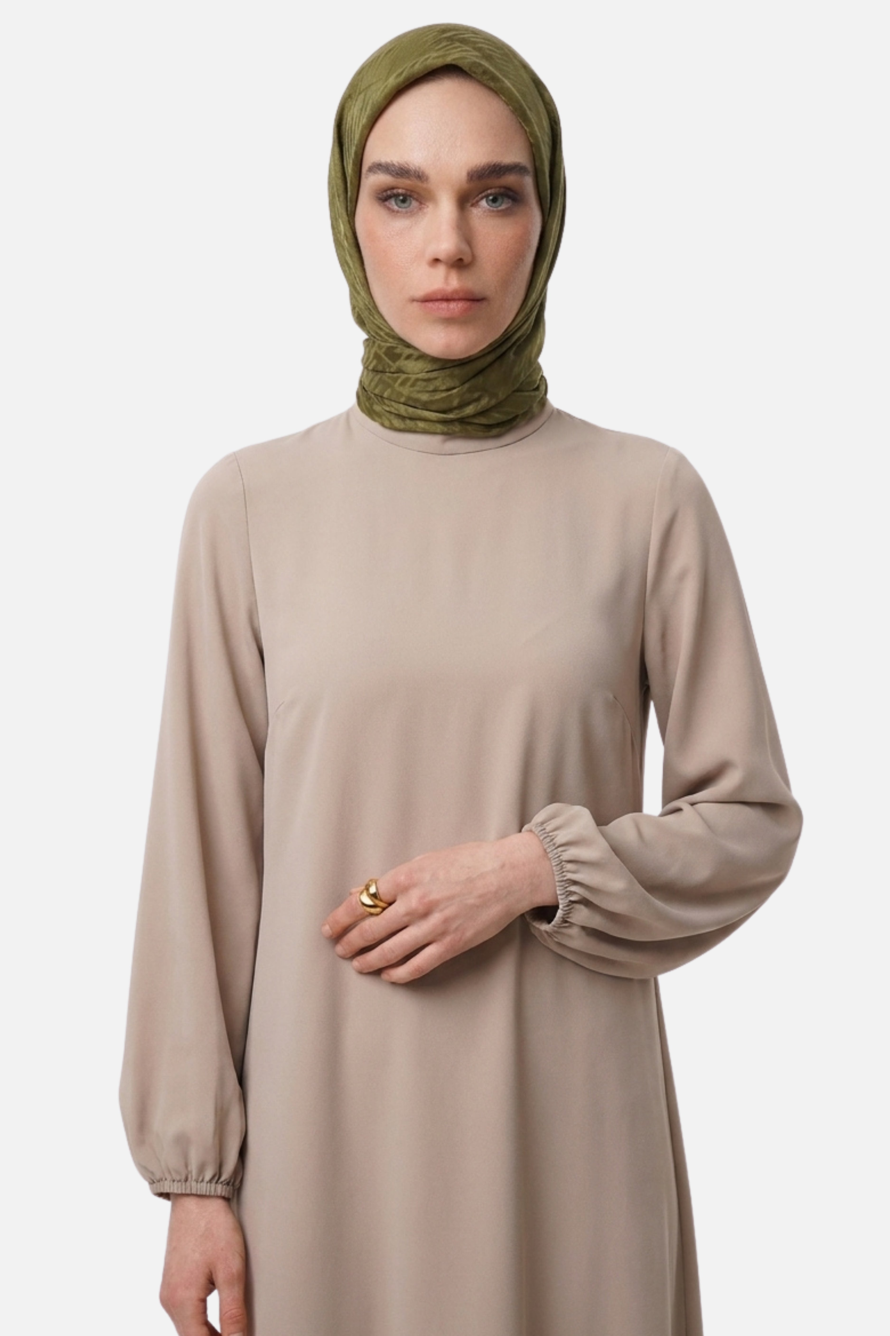 Grove Pattern Ayrobin Jacquard Scarf - Soft Green