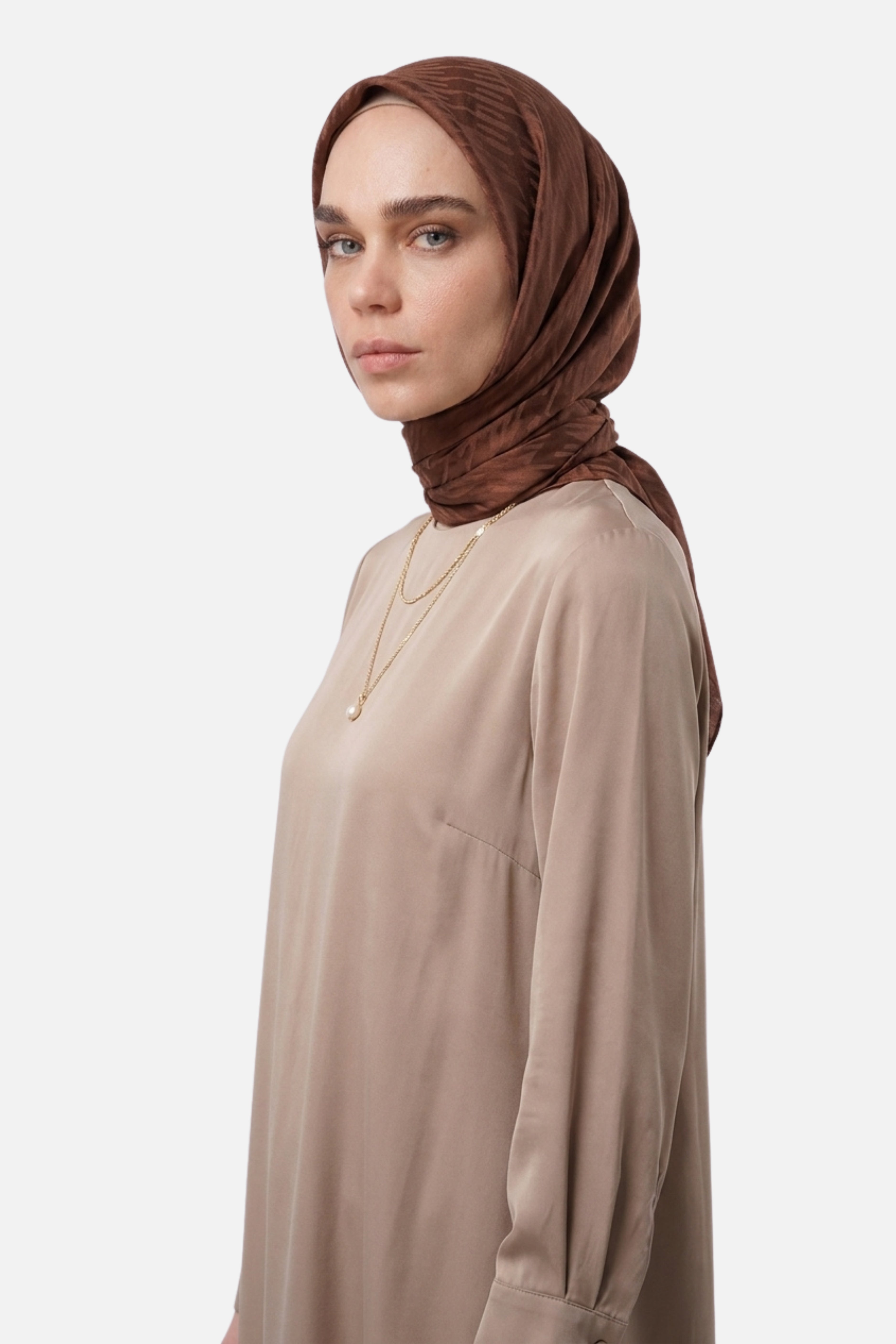 Grove Pattern Ayrobin Jacquard Scarf