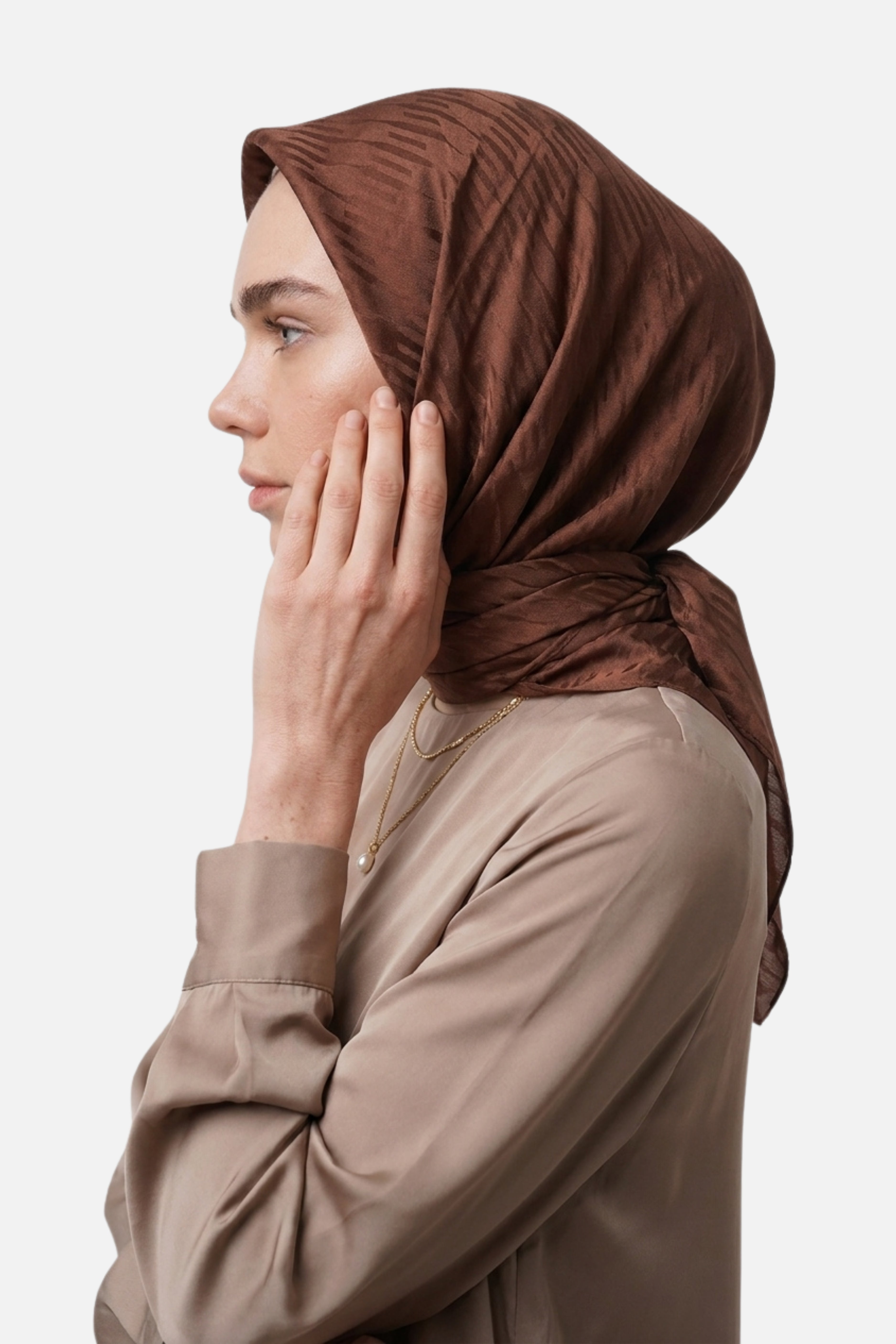 Grove Pattern Ayrobin Jacquard Scarf