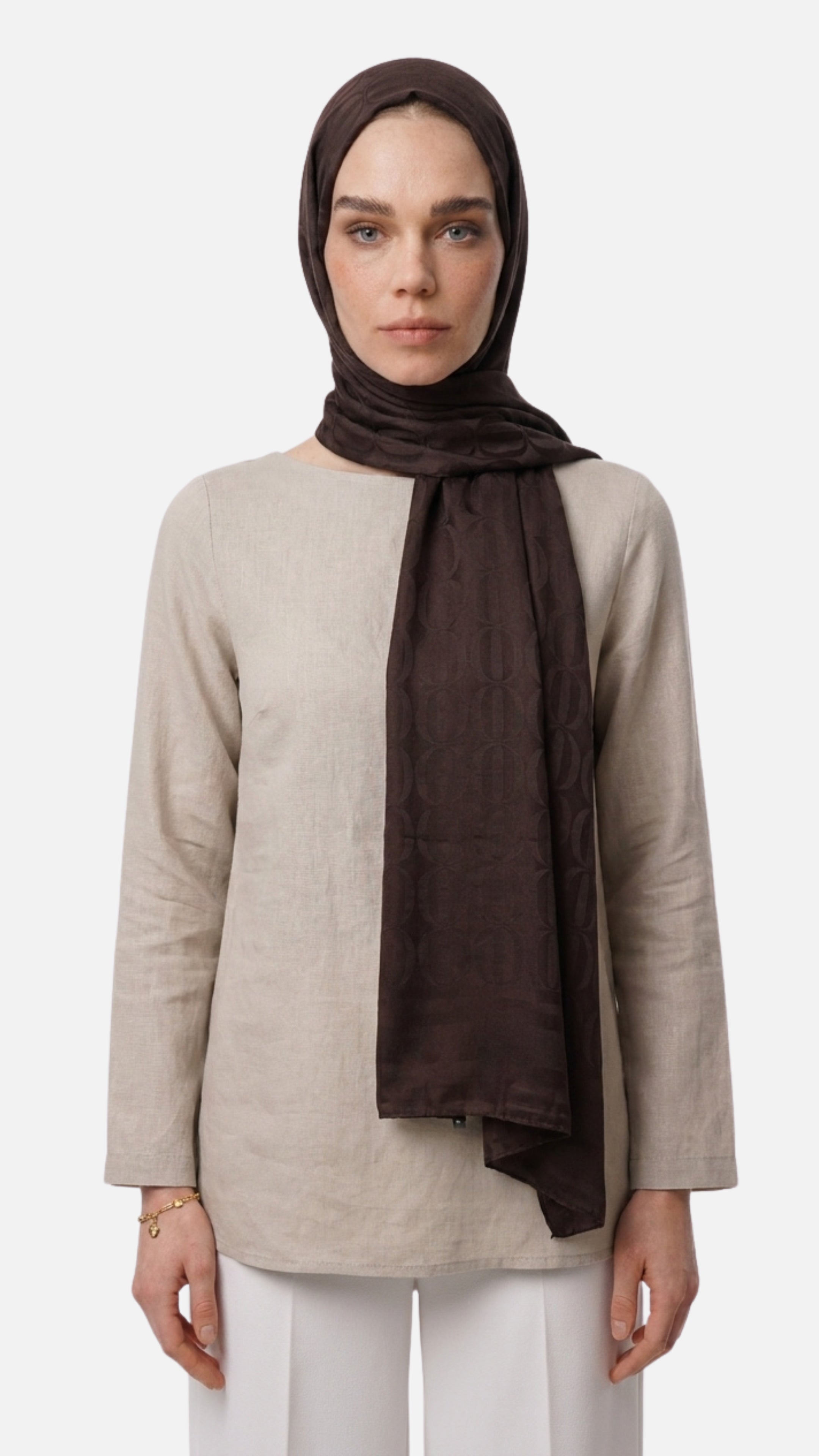 Dune Pattern Ayrobin Jacquard Shawl