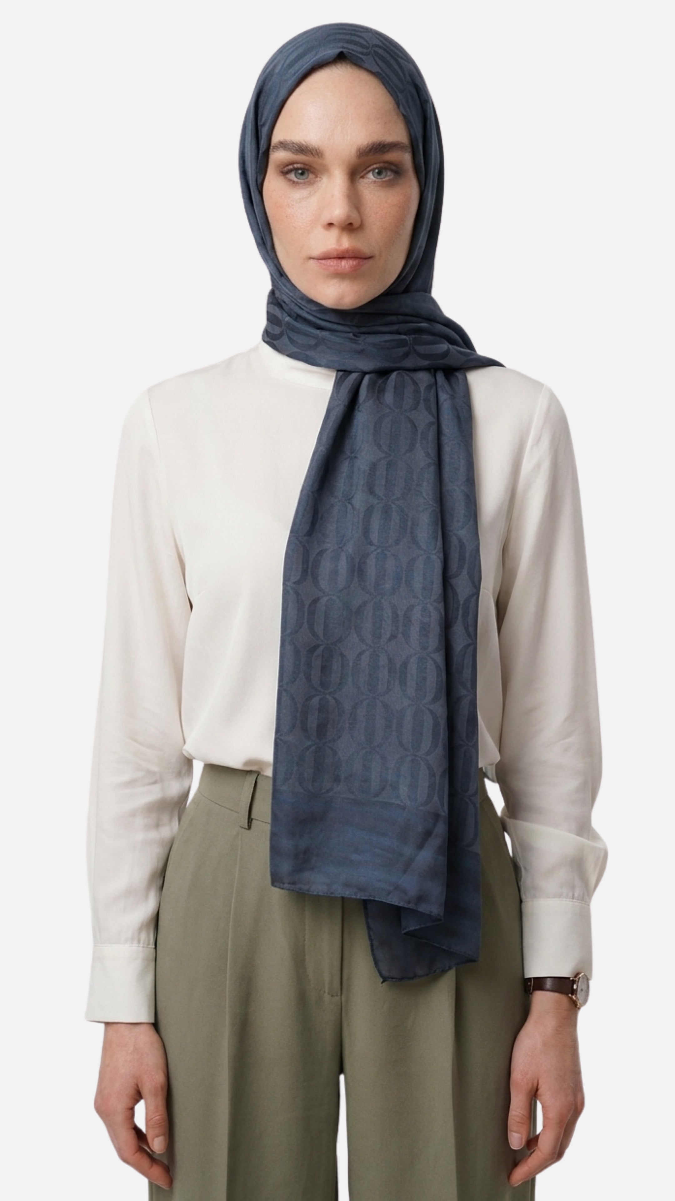 Dune Pattern Ayrobin Jacquard Shawl