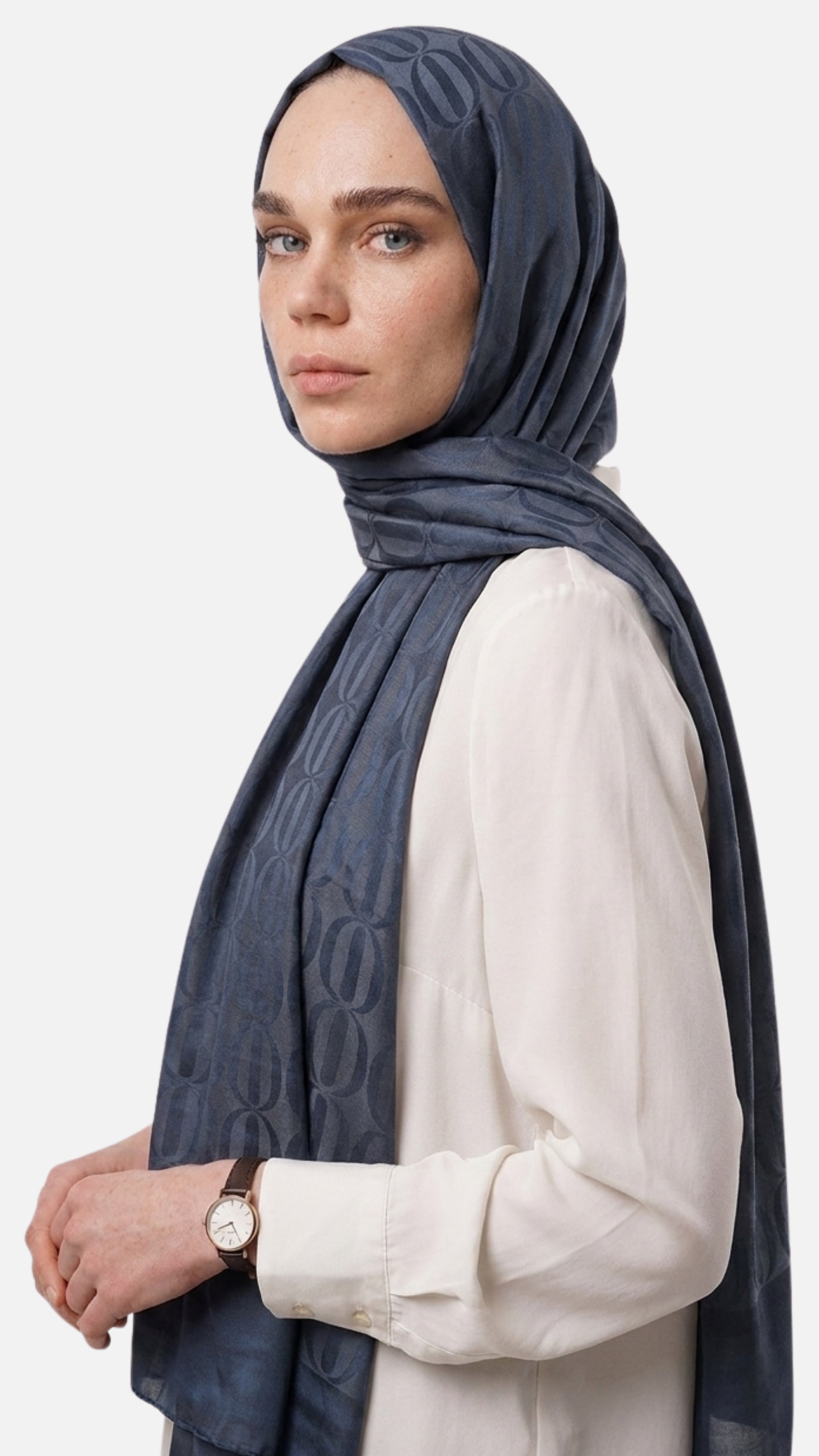 Dune Pattern Ayrobin Jacquard Shawl