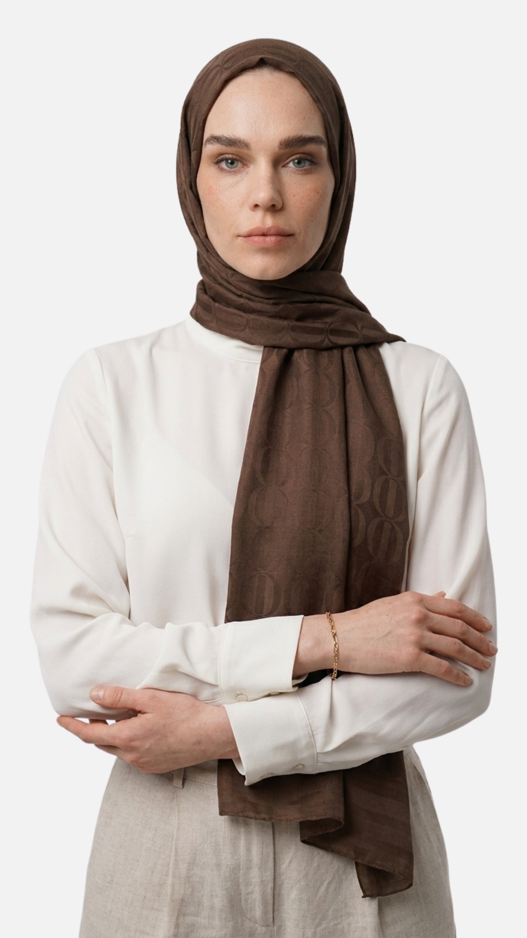 Dune Pattern Ayrobin Jacquard Shawl
