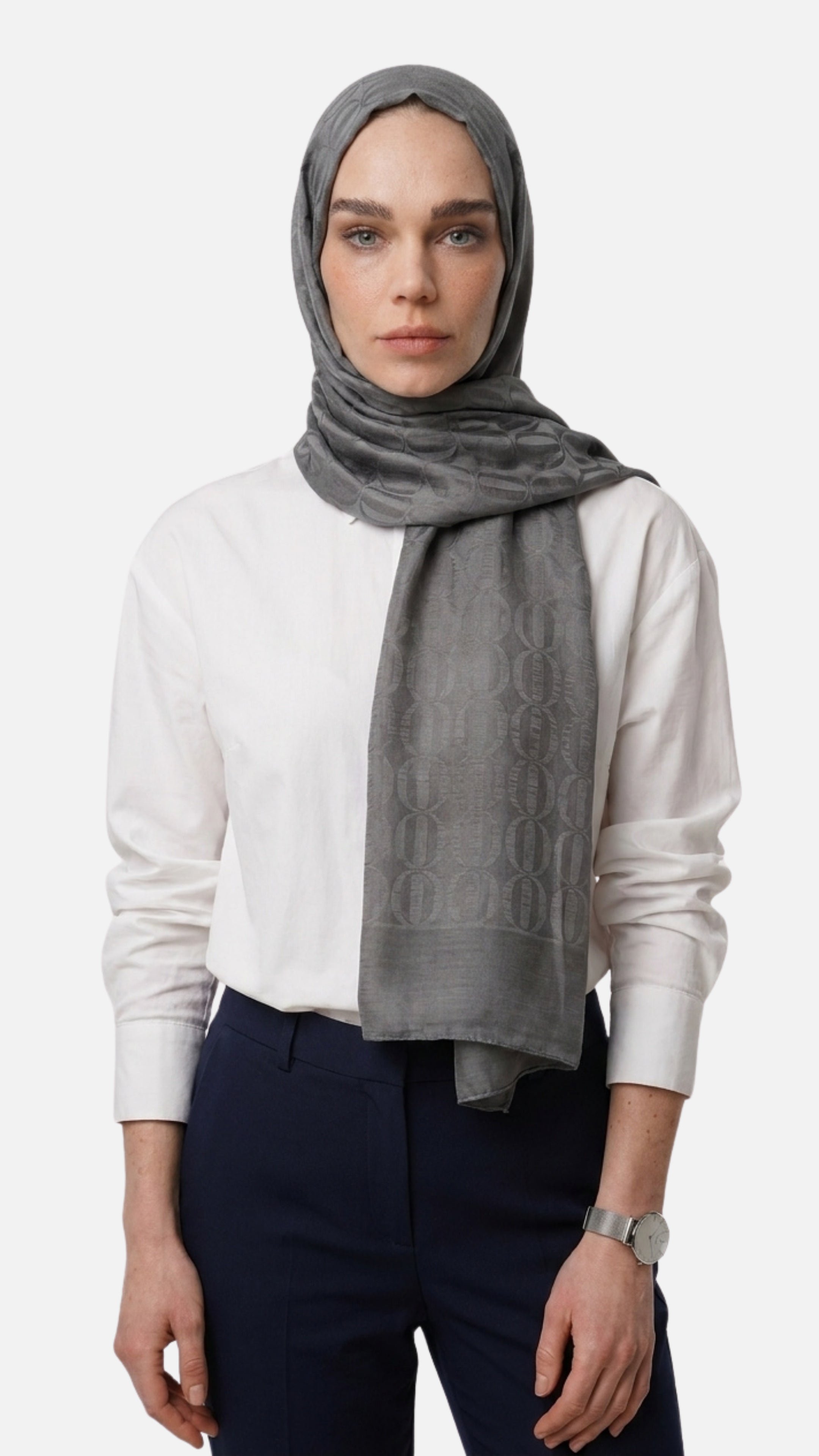 Dune Pattern Ayrobin Jacquard Shawl