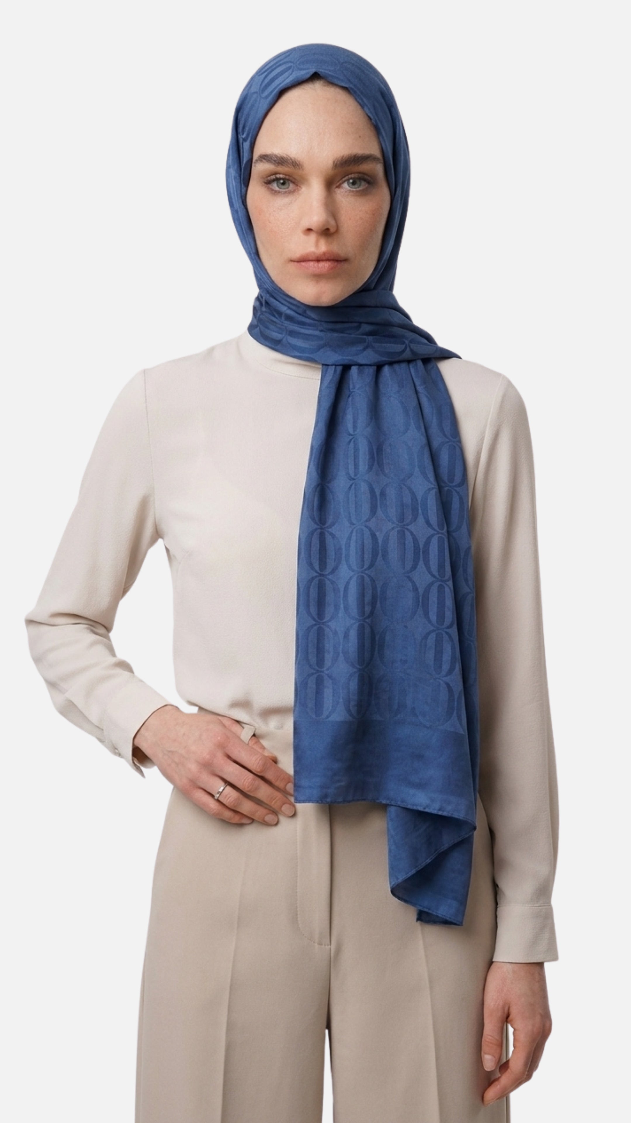 Dune Pattern Ayrobin Jacquard Shawl