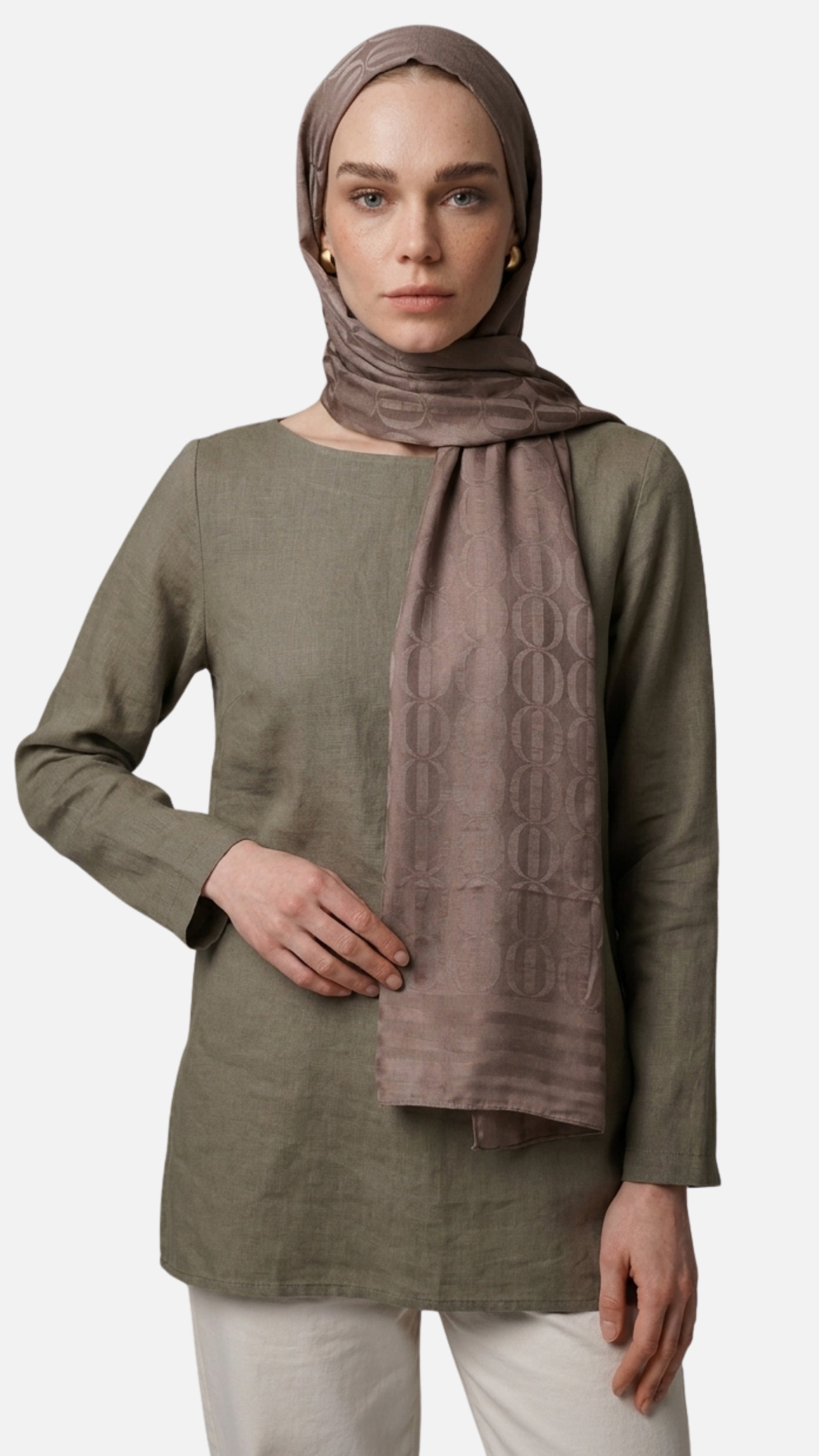 Dune Pattern Ayrobin Jacquard Shawl