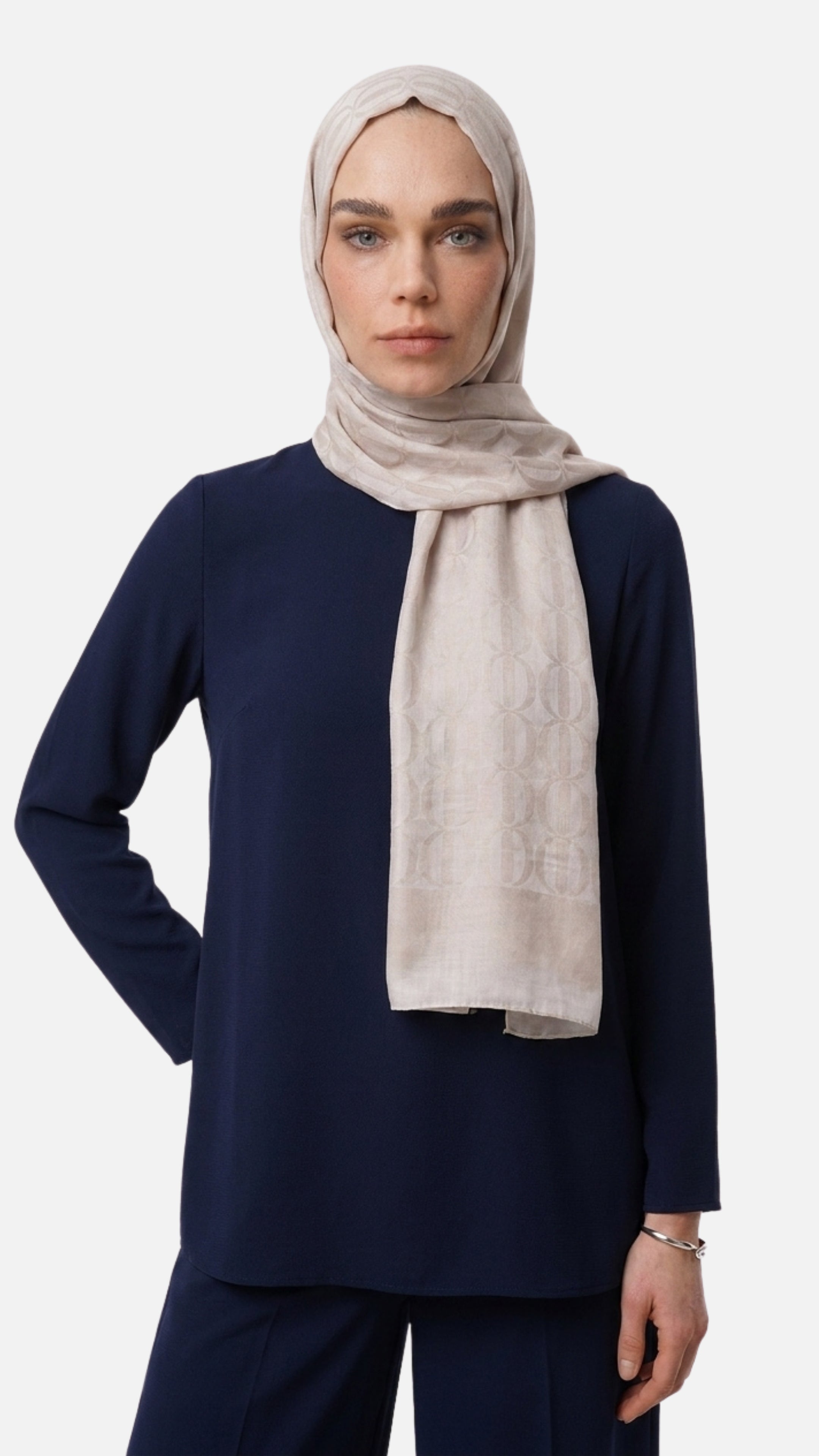 Dune Pattern Ayrobin Jacquard Shawl