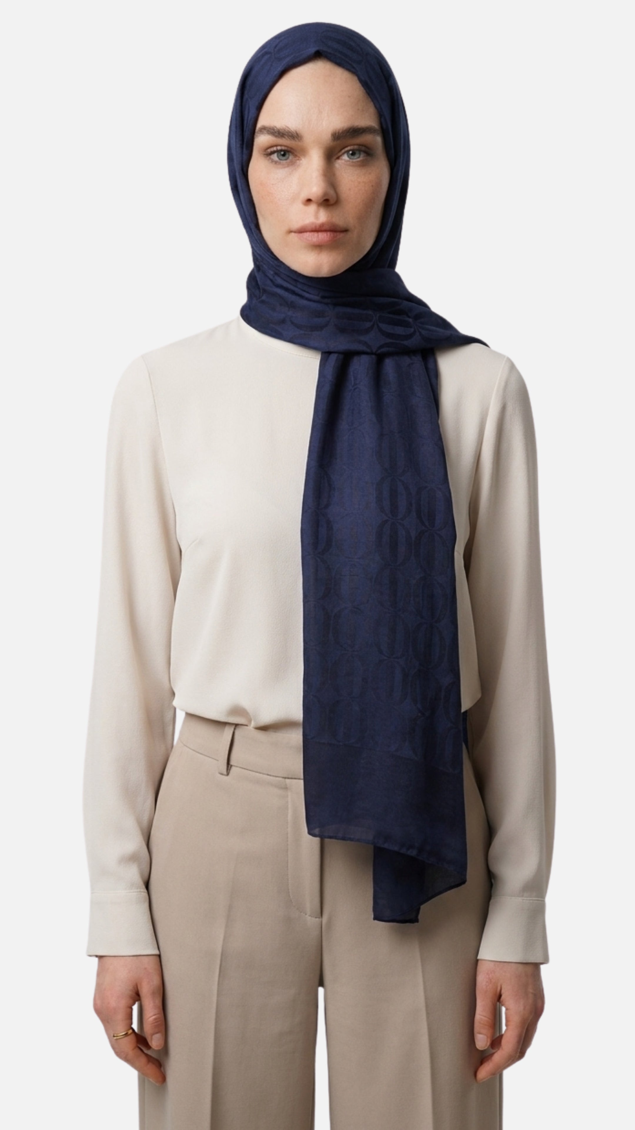 Dune Pattern Ayrobin Jacquard Shawl