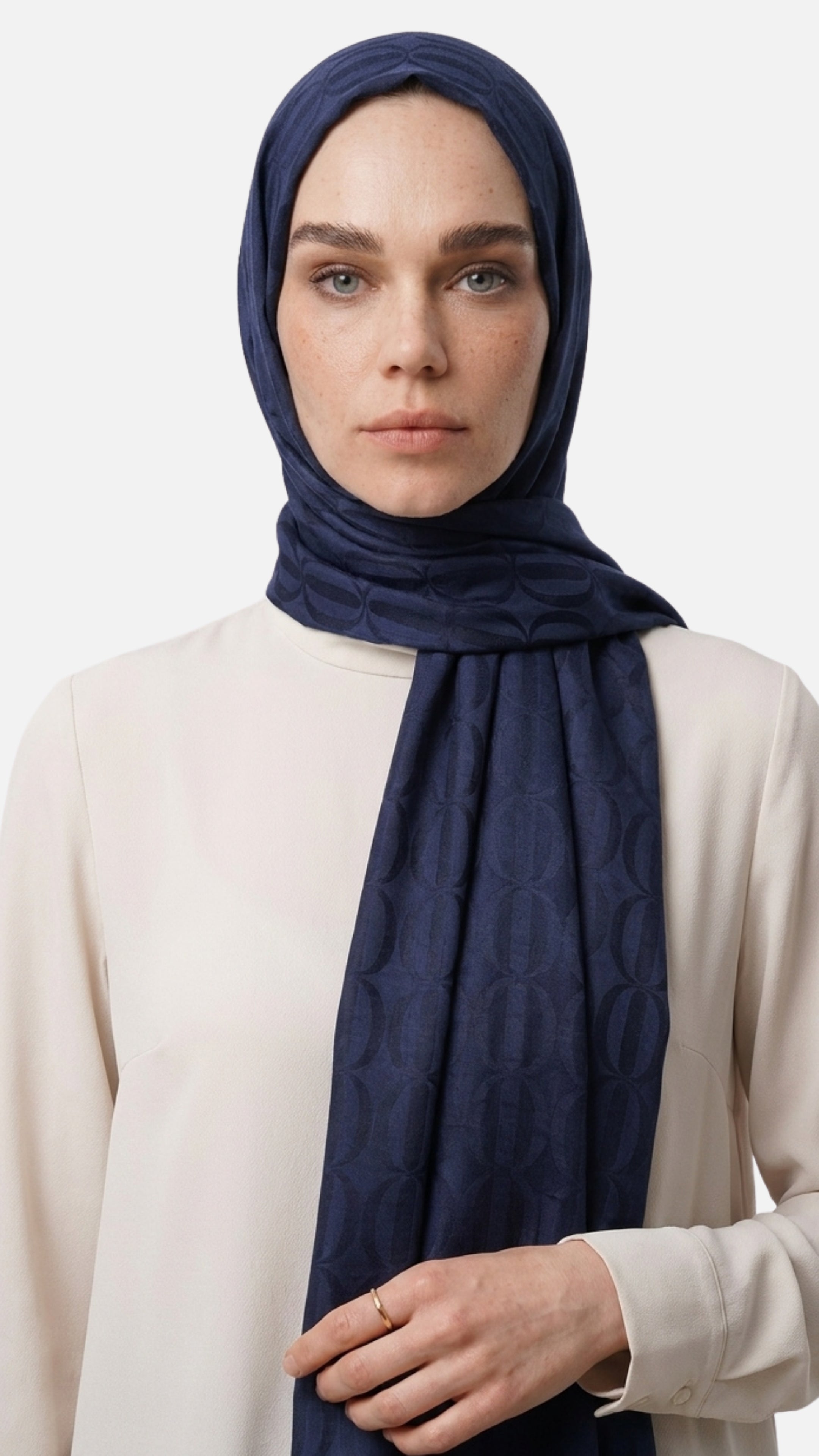 Dune Pattern Ayrobin Jacquard Shawl