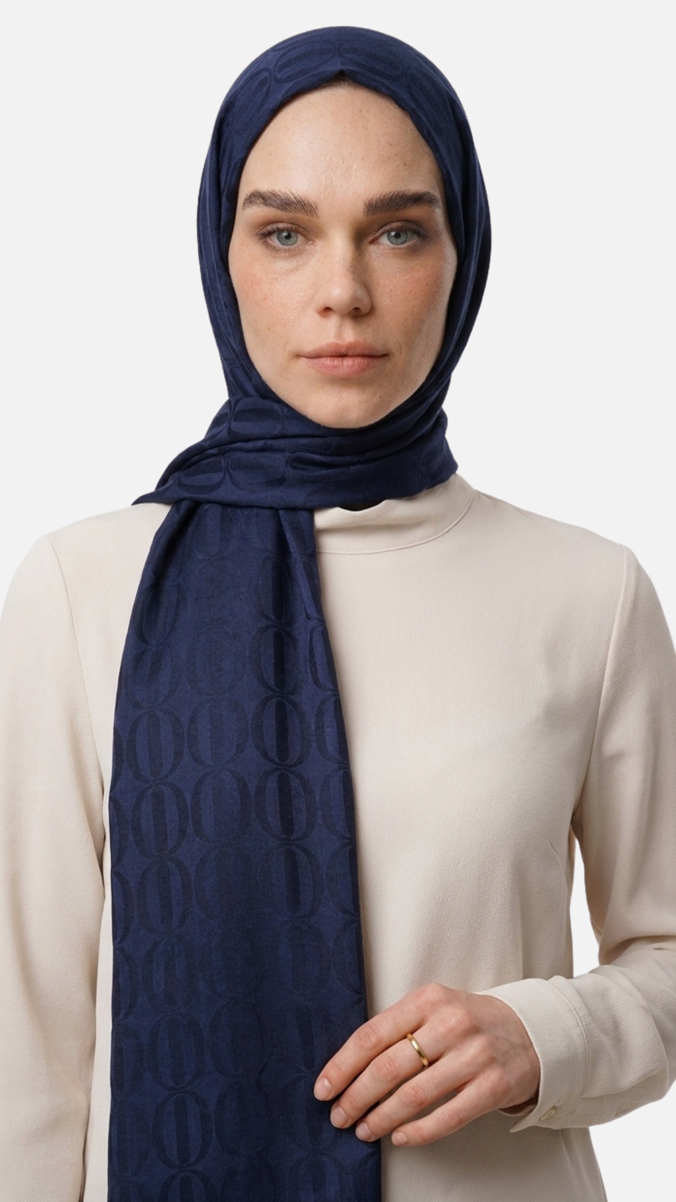 Dune Pattern Ayrobin Jacquard Shawl