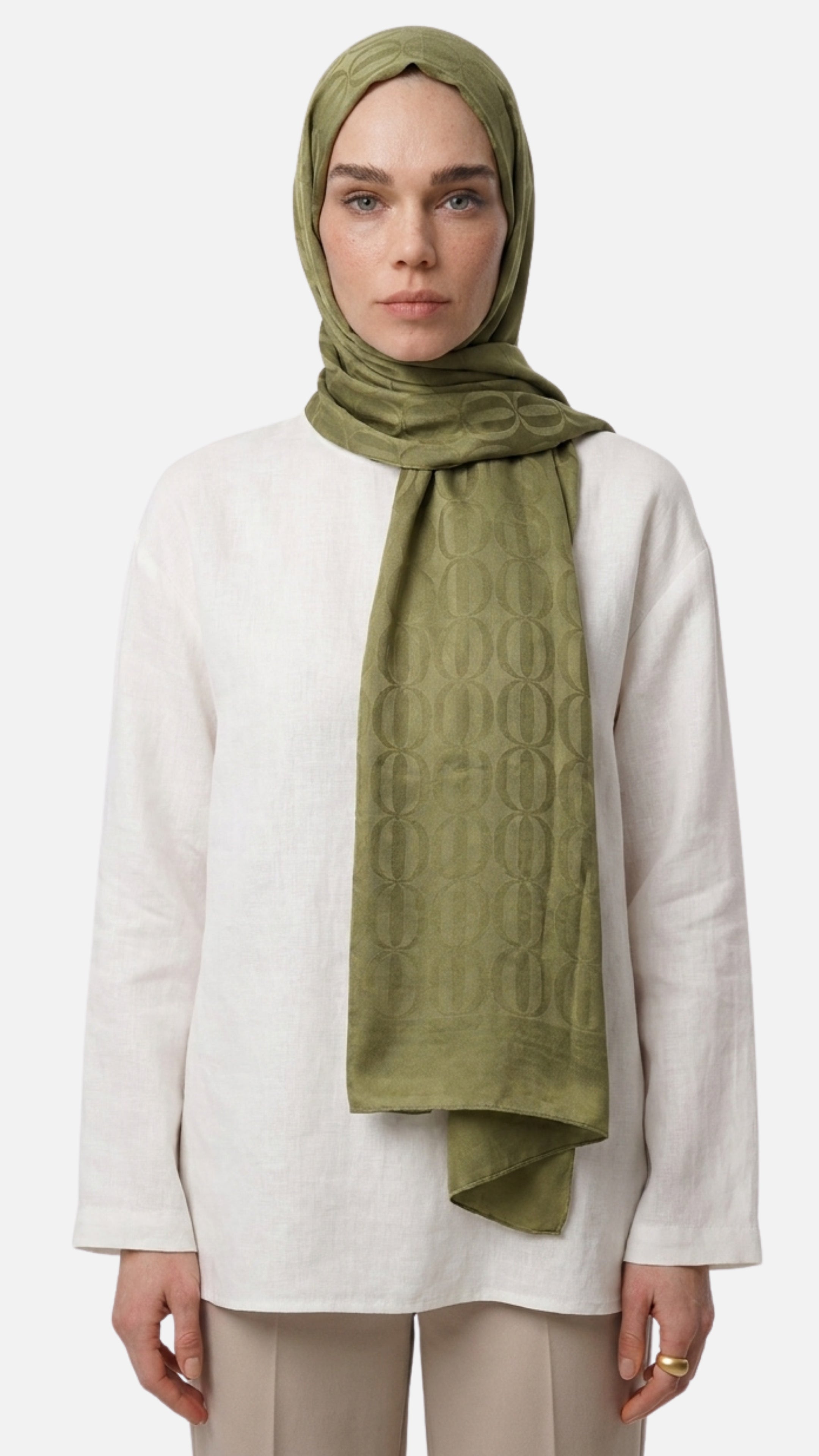 Dune Pattern Ayrobin Jacquard Shawl