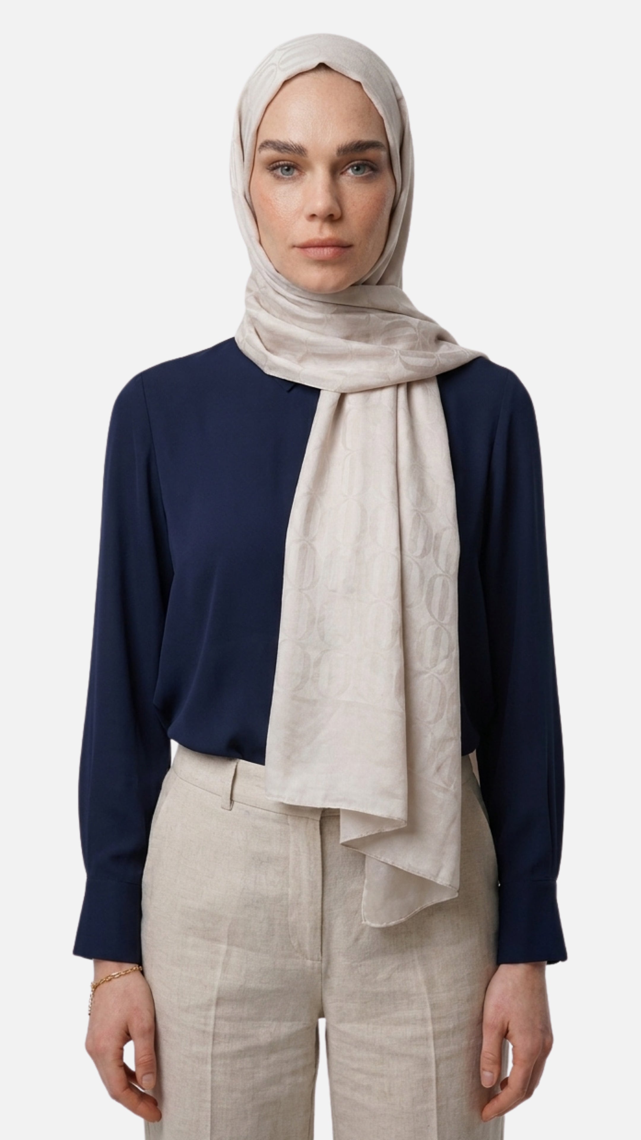 Dune Pattern Ayrobin Jacquard Shawl