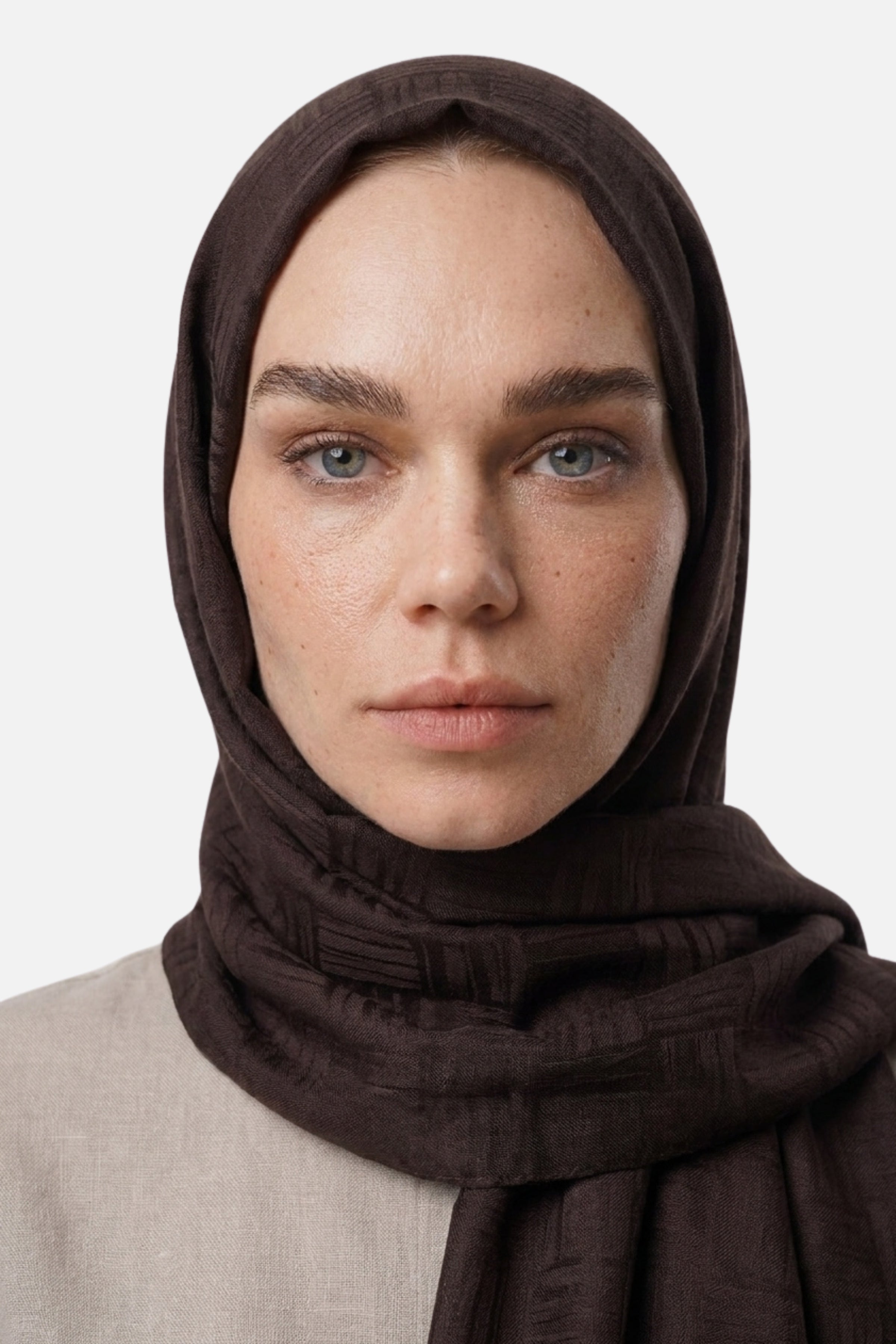 Noria Patterned Aerobin Jacquard Shawl