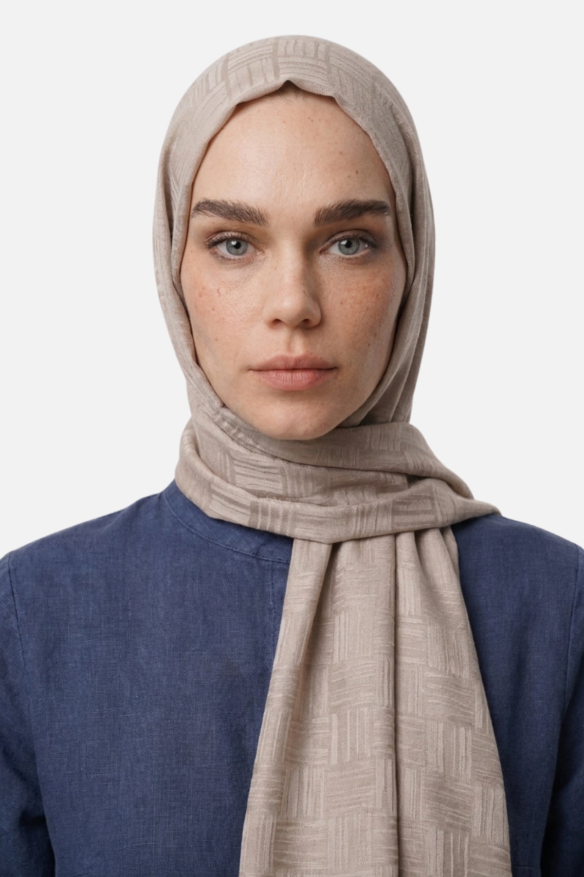 Noria Patterned Aerobin Jacquard Shawl