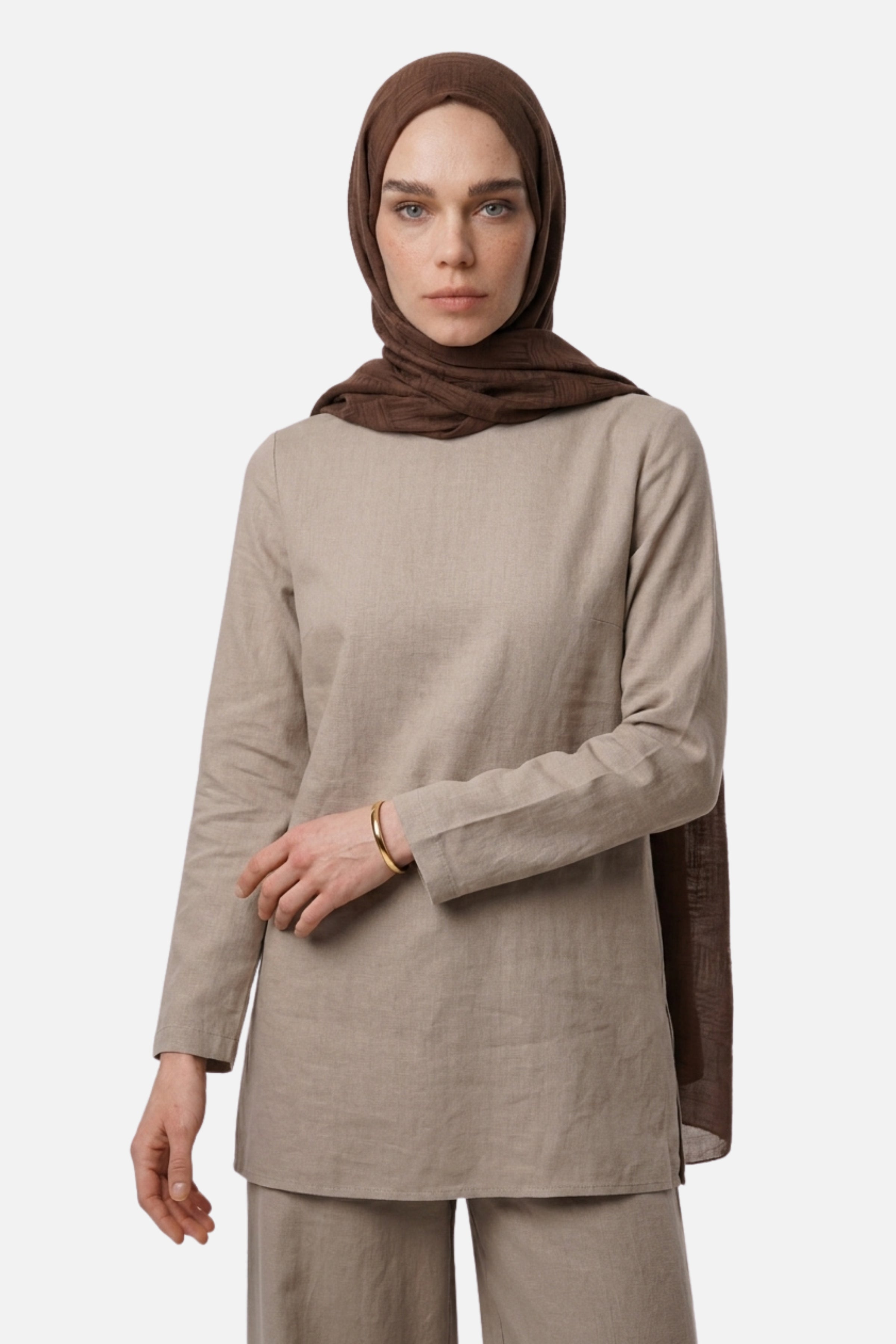 Noria Patterned Aerobin Jacquard Shawl