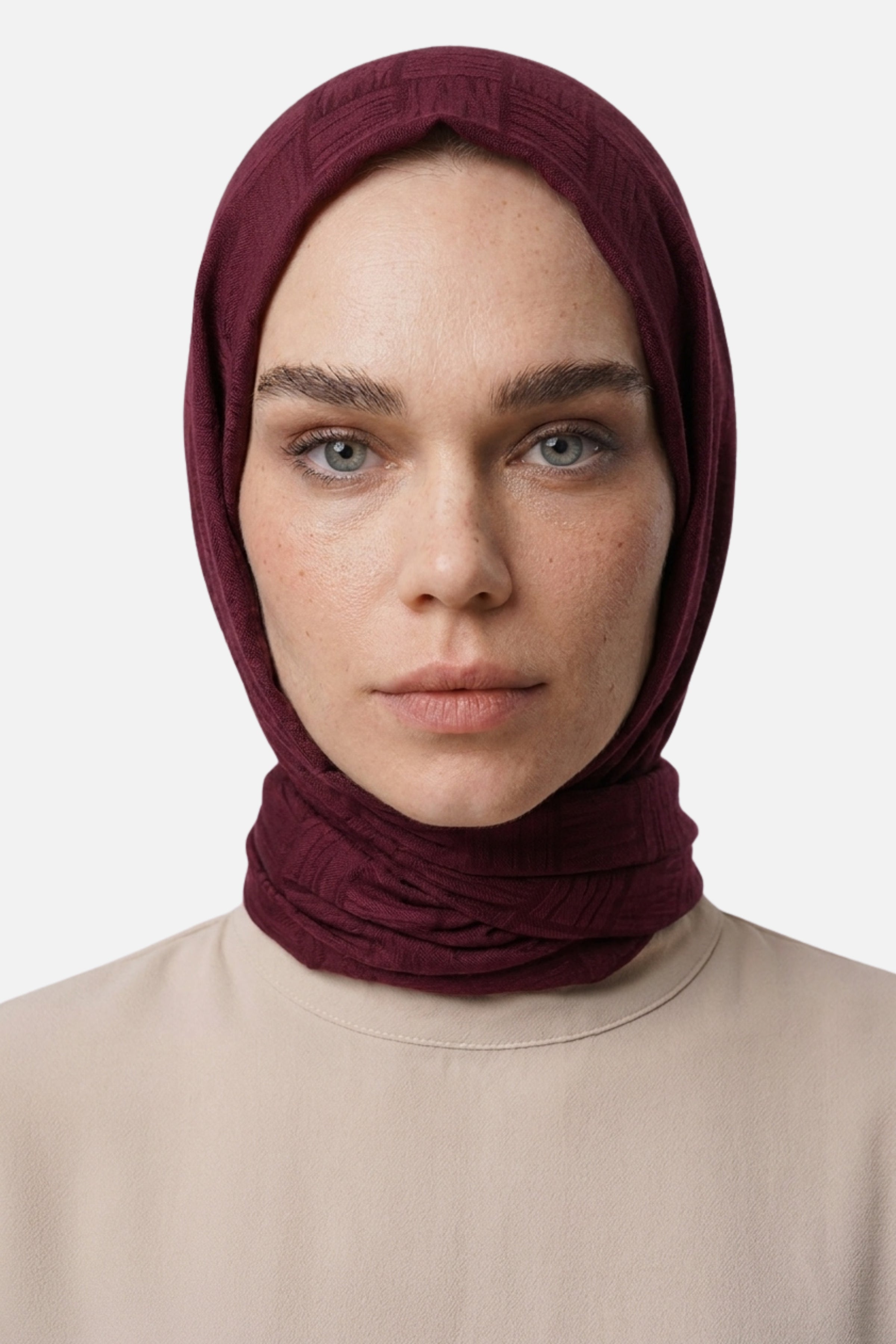 Noria Patterned Aerobin Jacquard Shawl