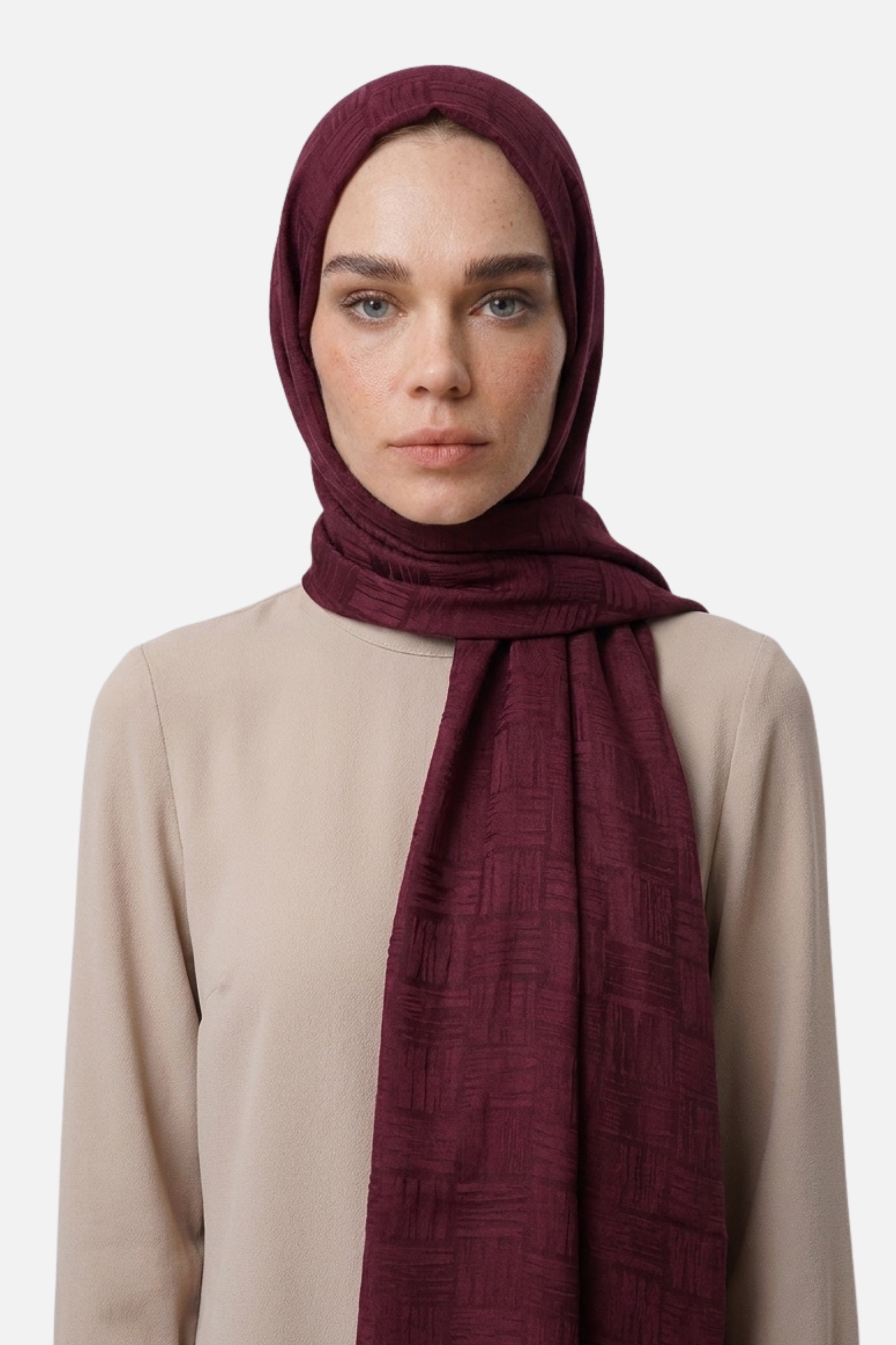 Noria Patterned Aerobin Jacquard Shawl