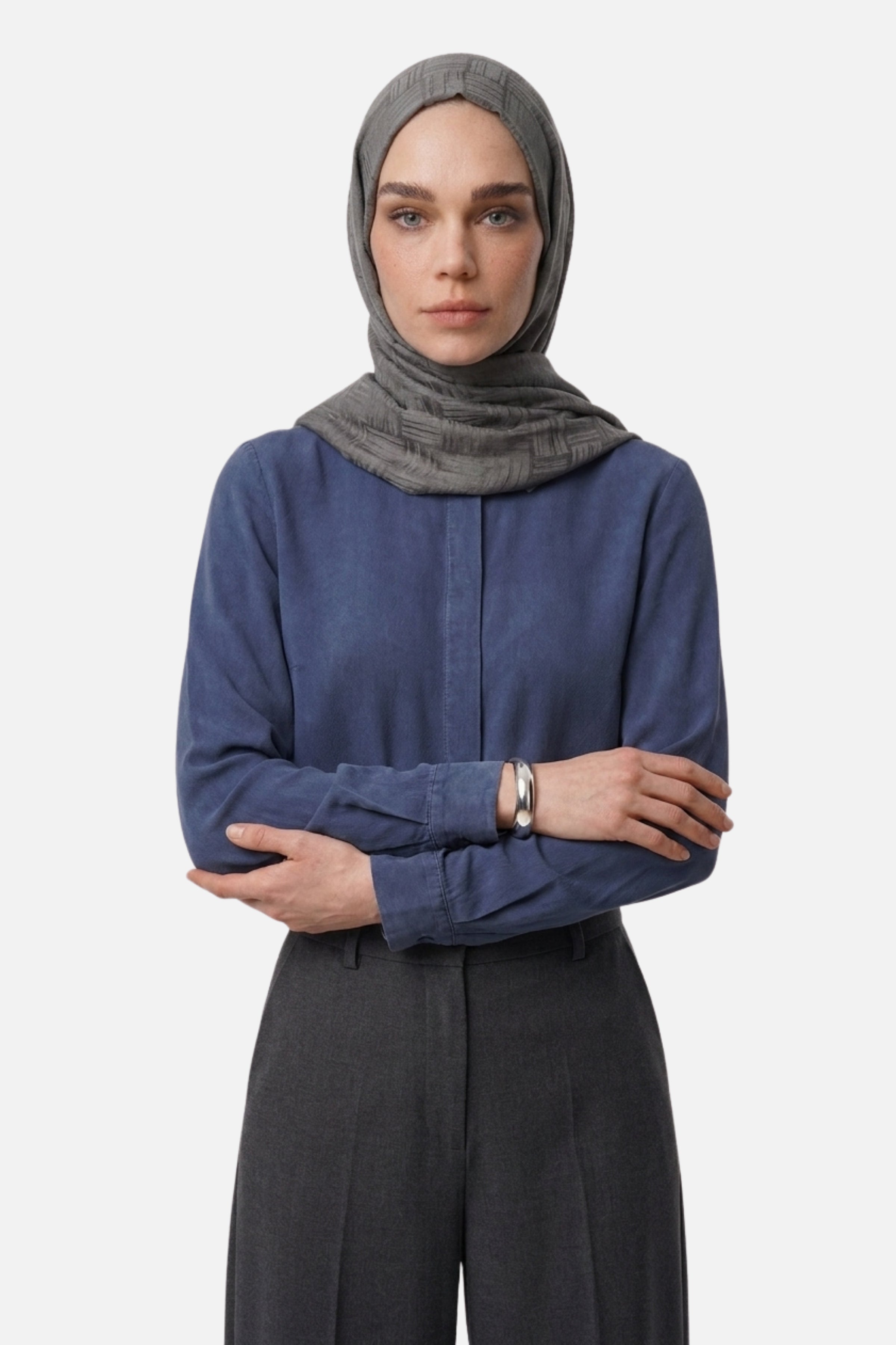 Noria Patterned Aerobin Jacquard Shawl