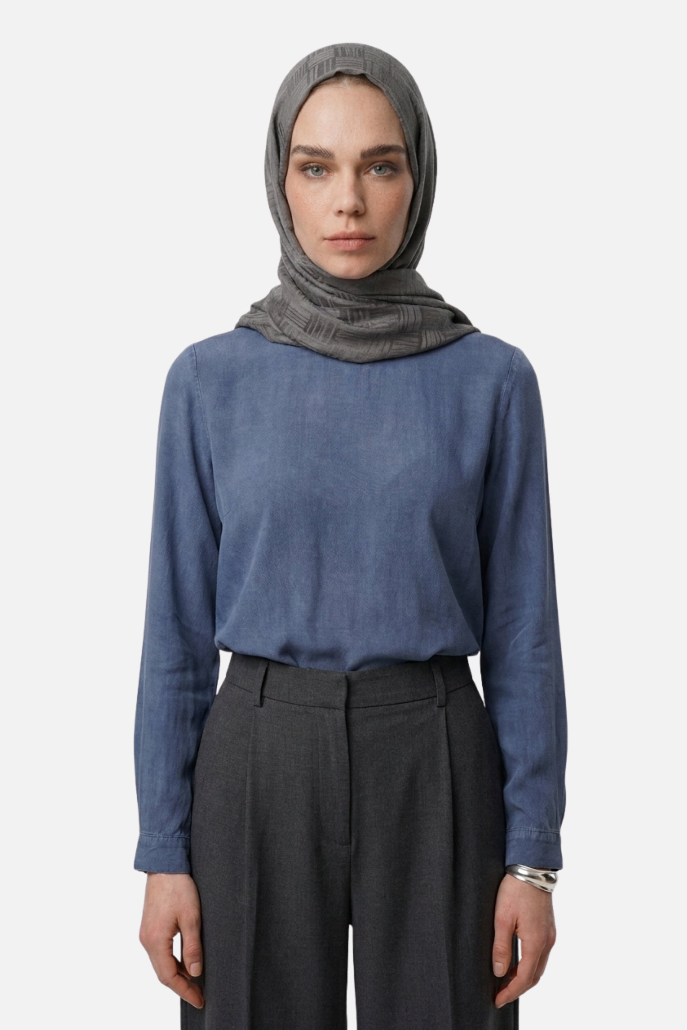 Noria Patterned Aerobin Jacquard Shawl