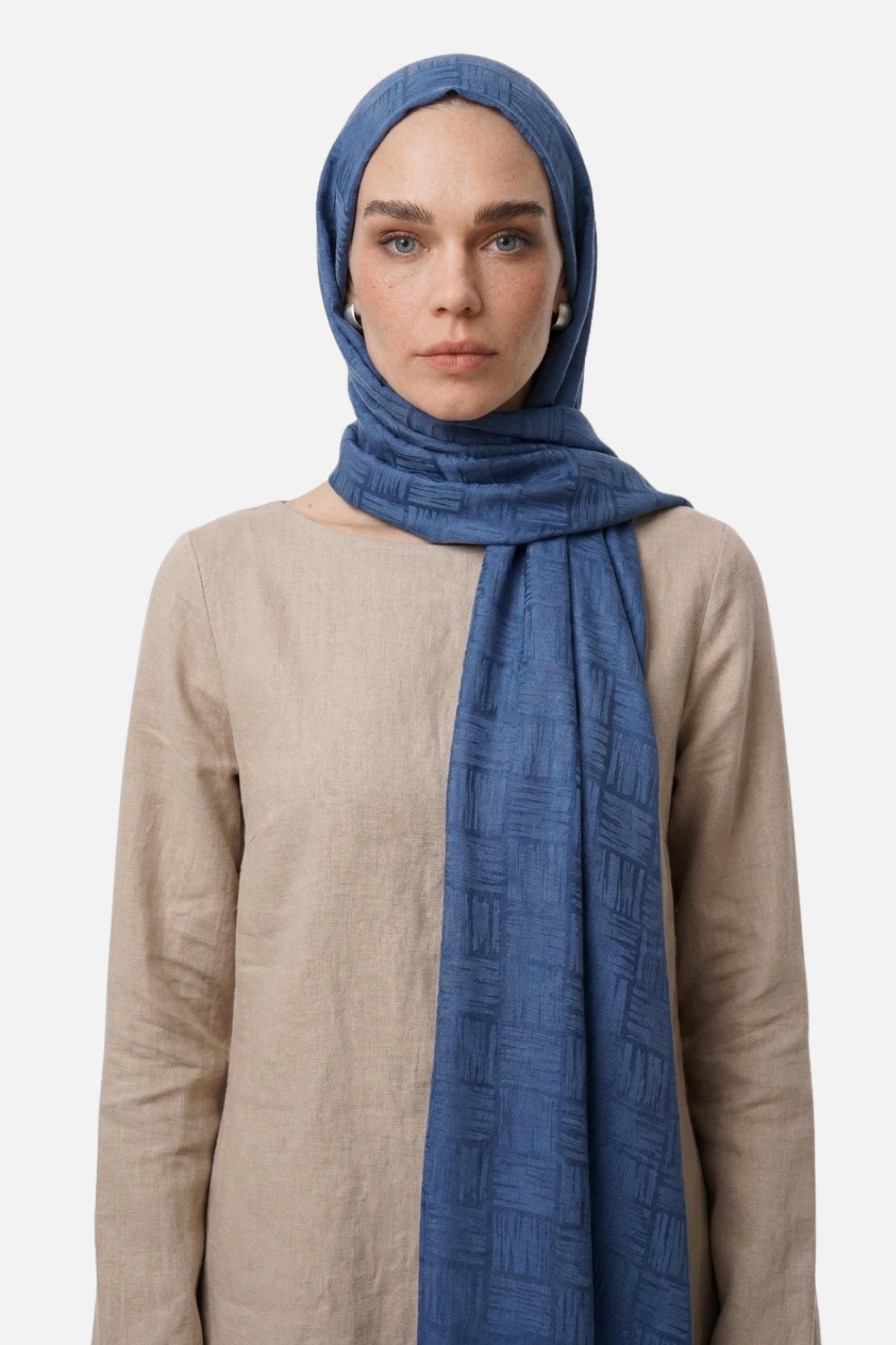 Noria Patterned Aerobin Jacquard Shawl