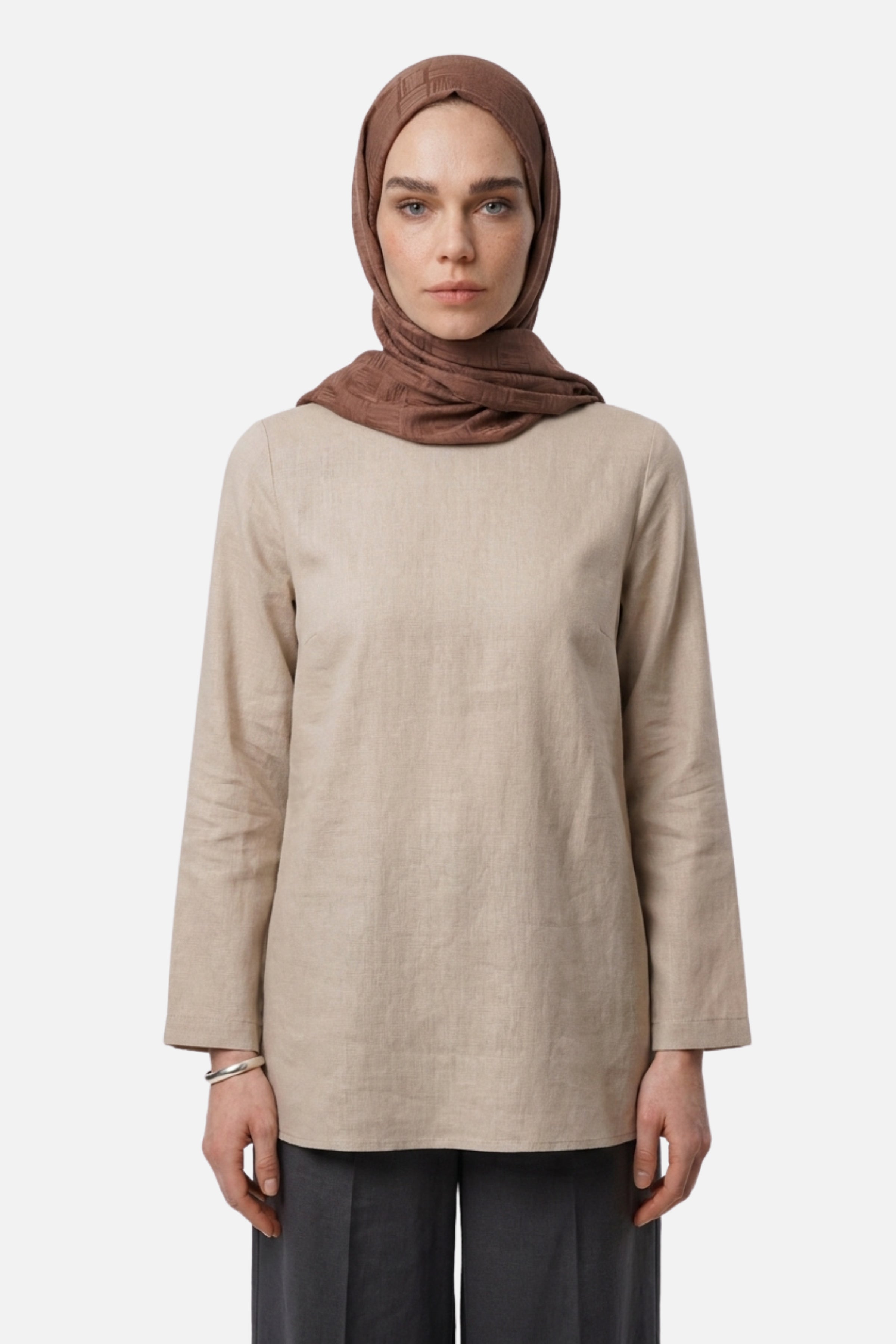 Noria Patterned Aerobin Jacquard Shawl